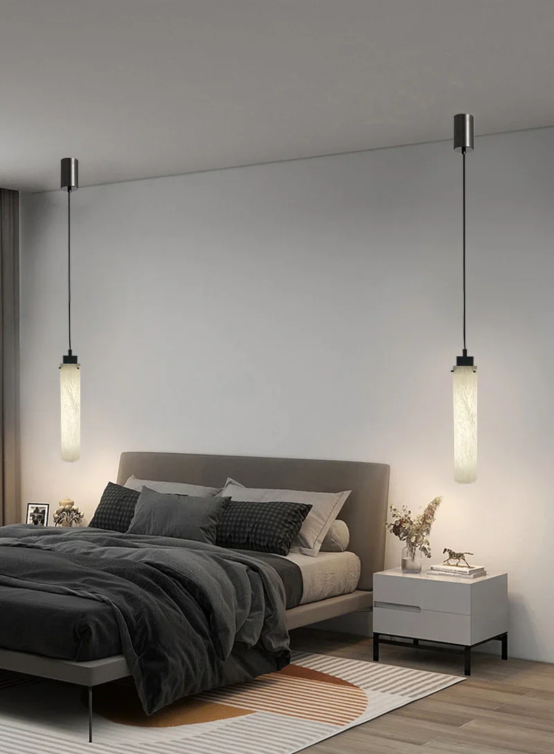 Simple Alabaster Pendant Lamp - Image 14