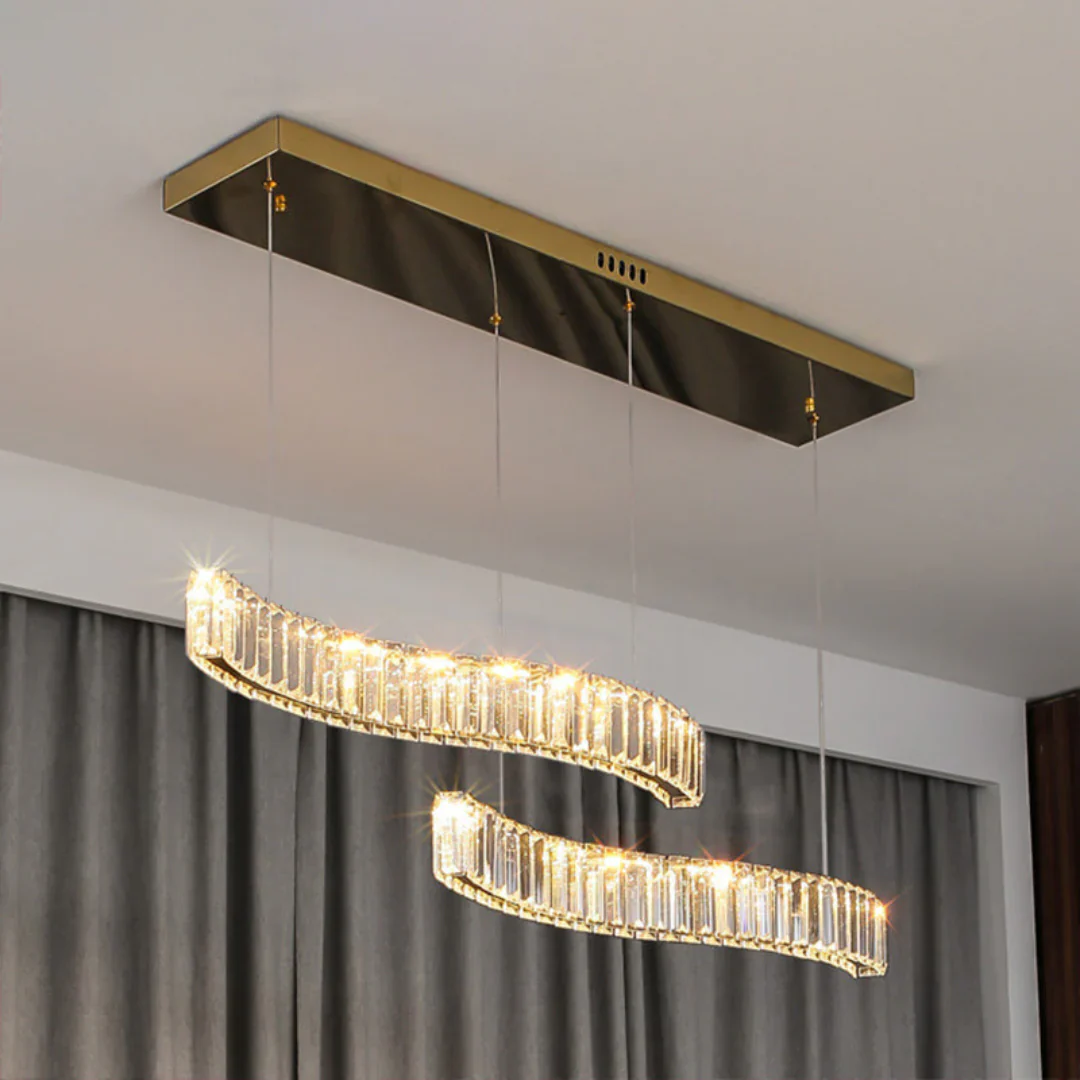 Simple Wave Crystal Chandelier - Image 11