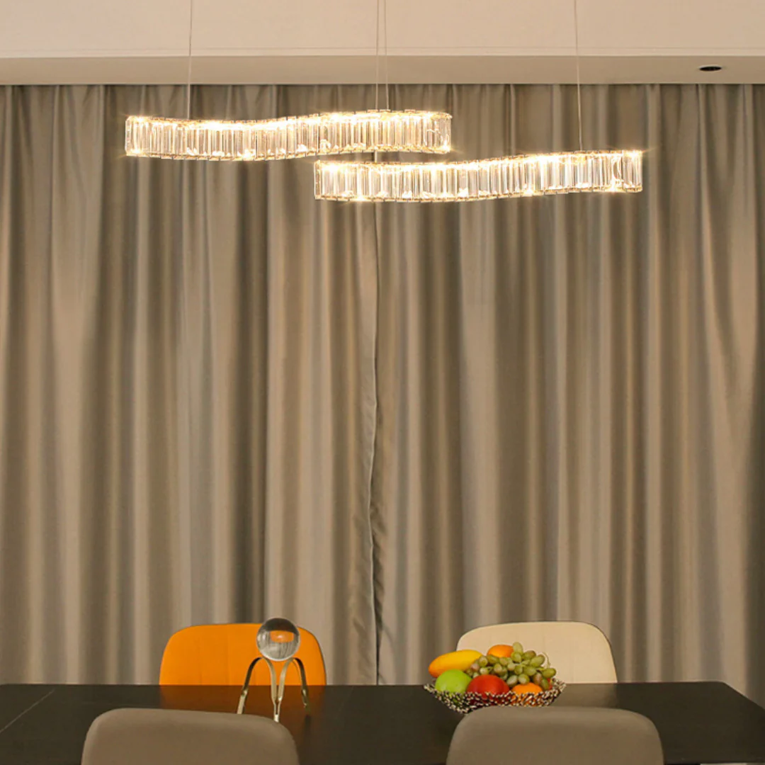 Simple Wave Crystal Chandelier - Image 12