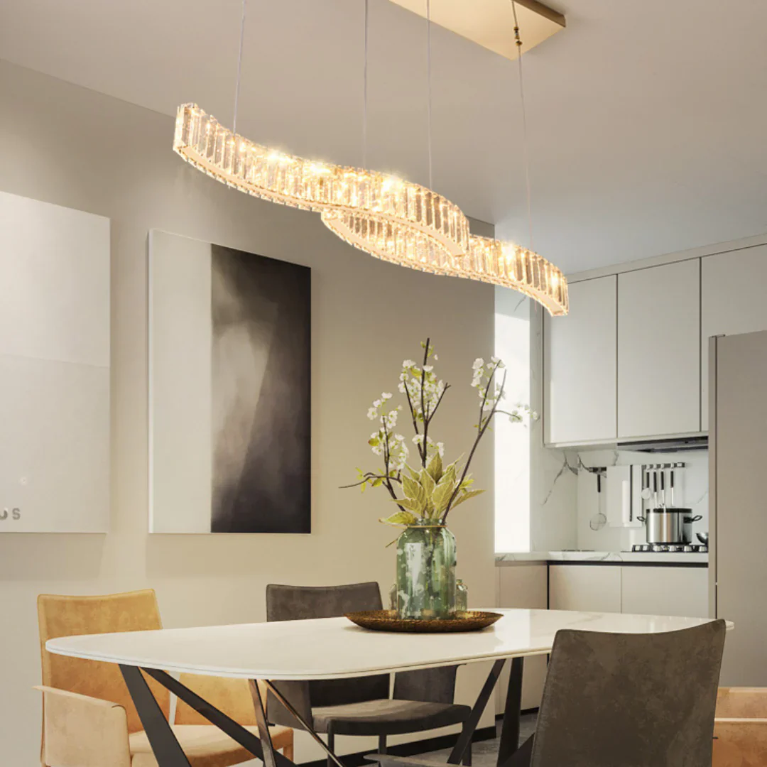 Simple Wave Crystal Chandelier - Image 13