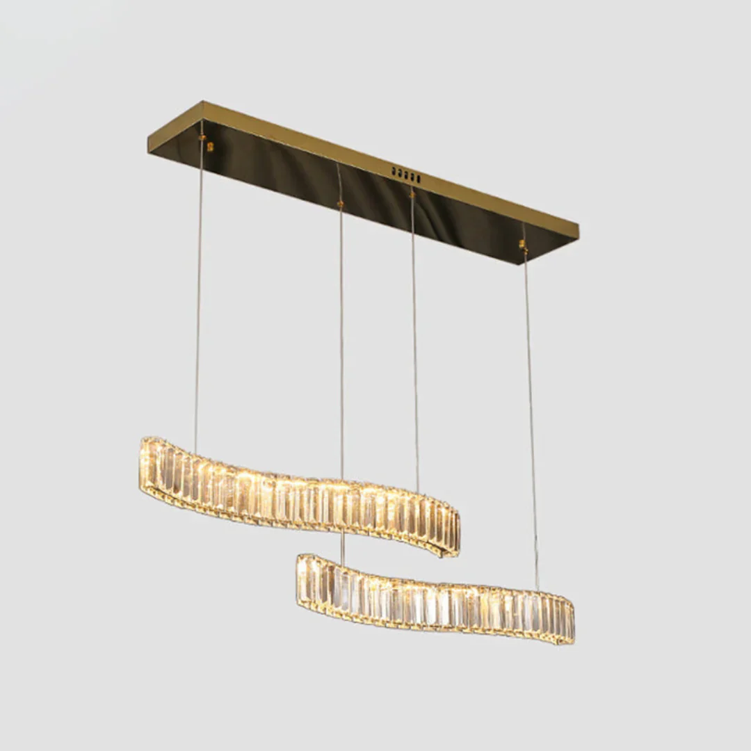 Simple Wave Crystal Chandelier - Image 17