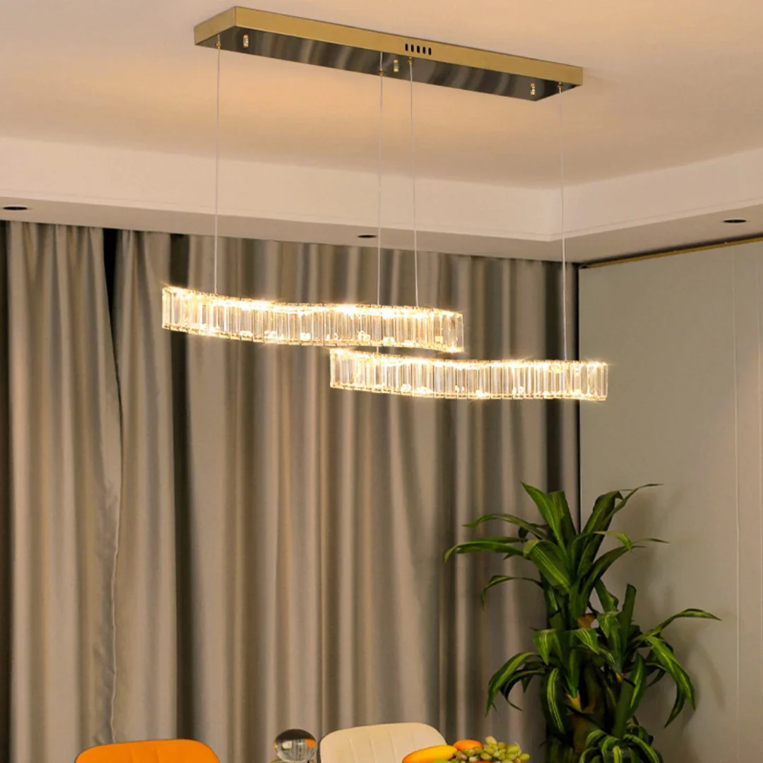 Simple Wave Crystal Chandelier - Image 3