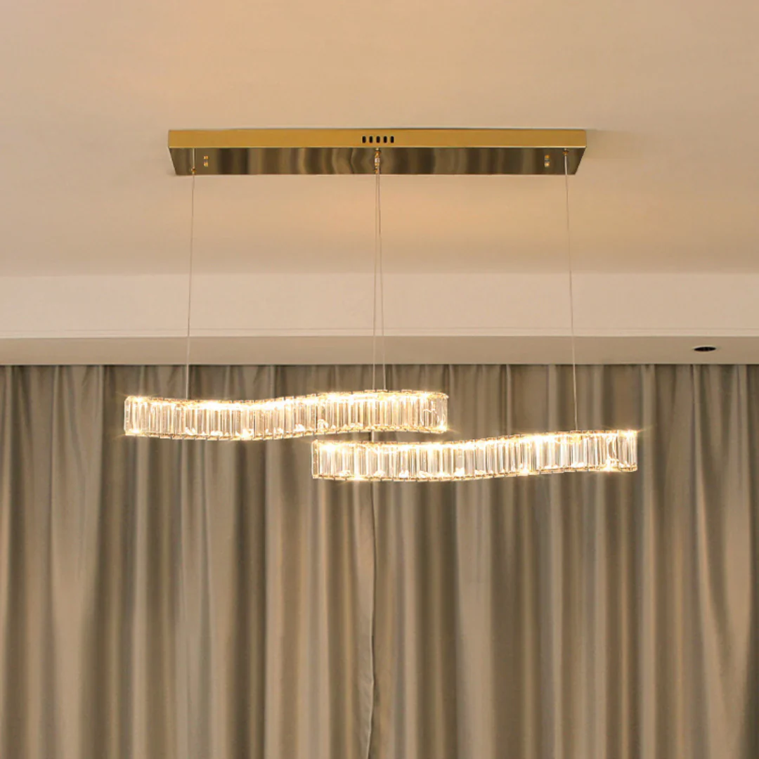 Simple Wave Crystal Chandelier - Image 4