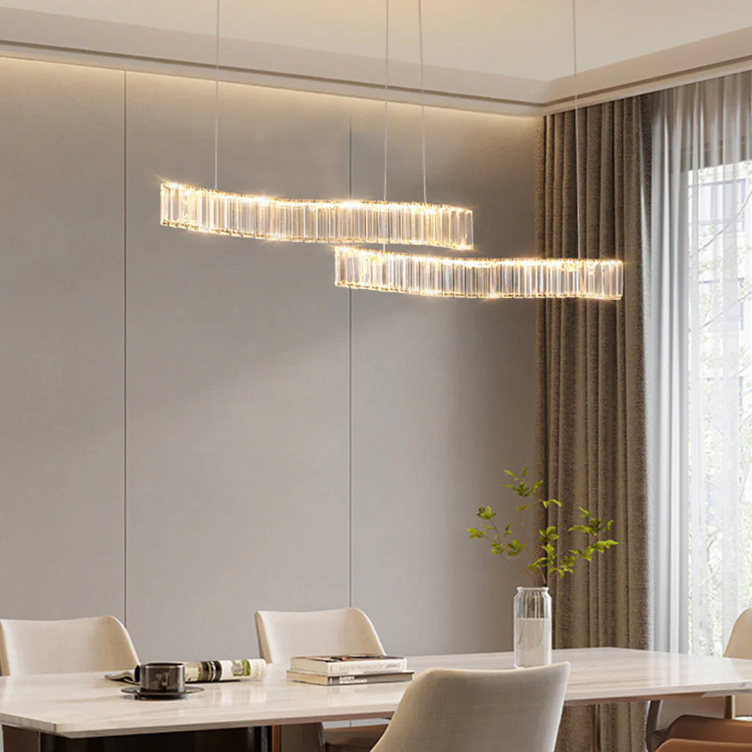 Simple Wave Crystal Chandelier - Image 7