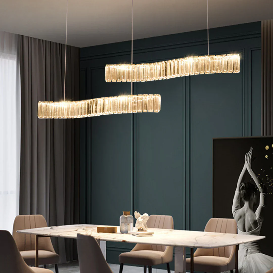 Simple Wave Crystal Chandelier - Image 8