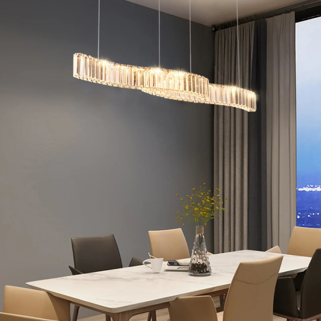 Simple Wave Crystal Chandelier - Image 9