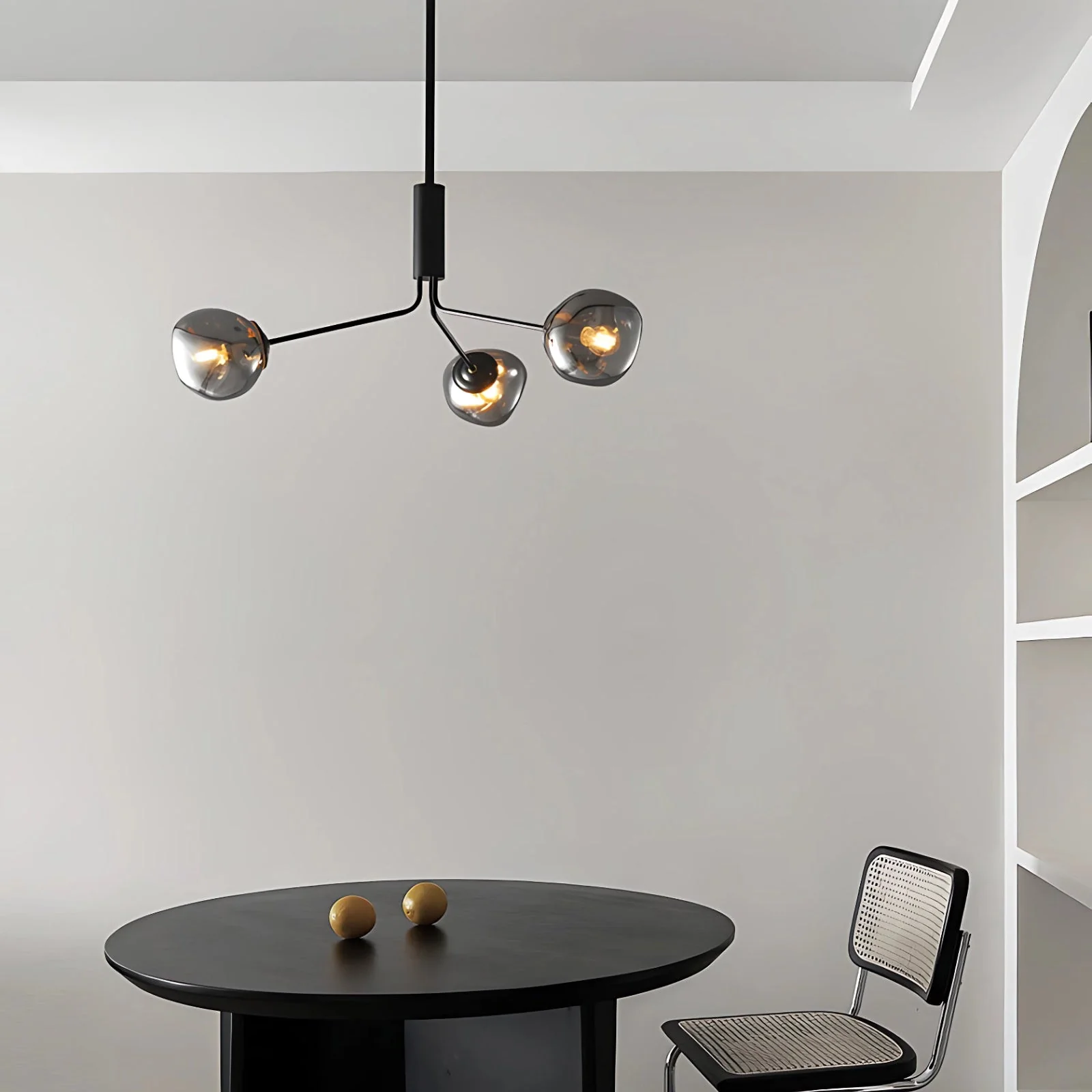 Smoked Glass Chandelier - Image 7
