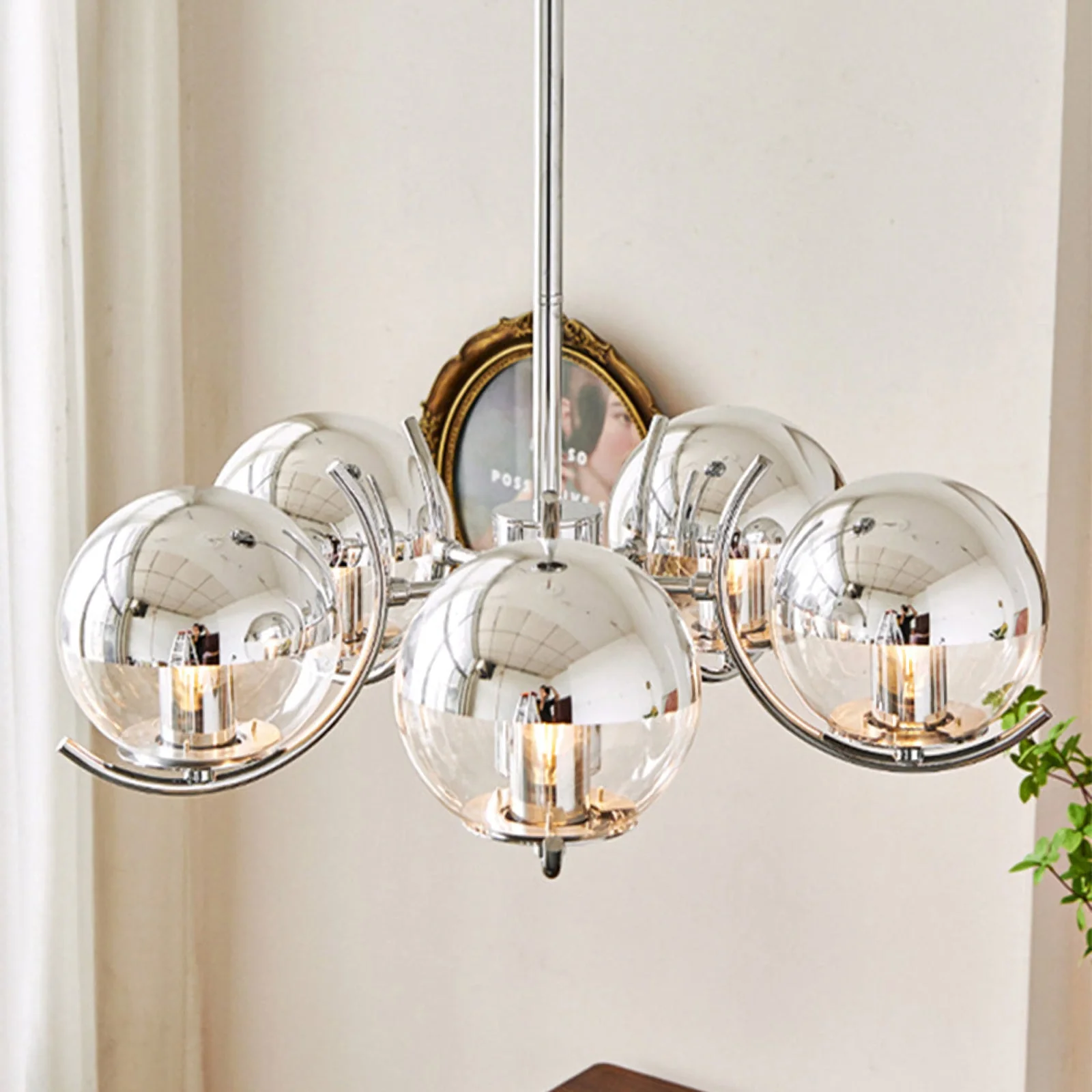 Space Ball Glass Chandelier - Image 10