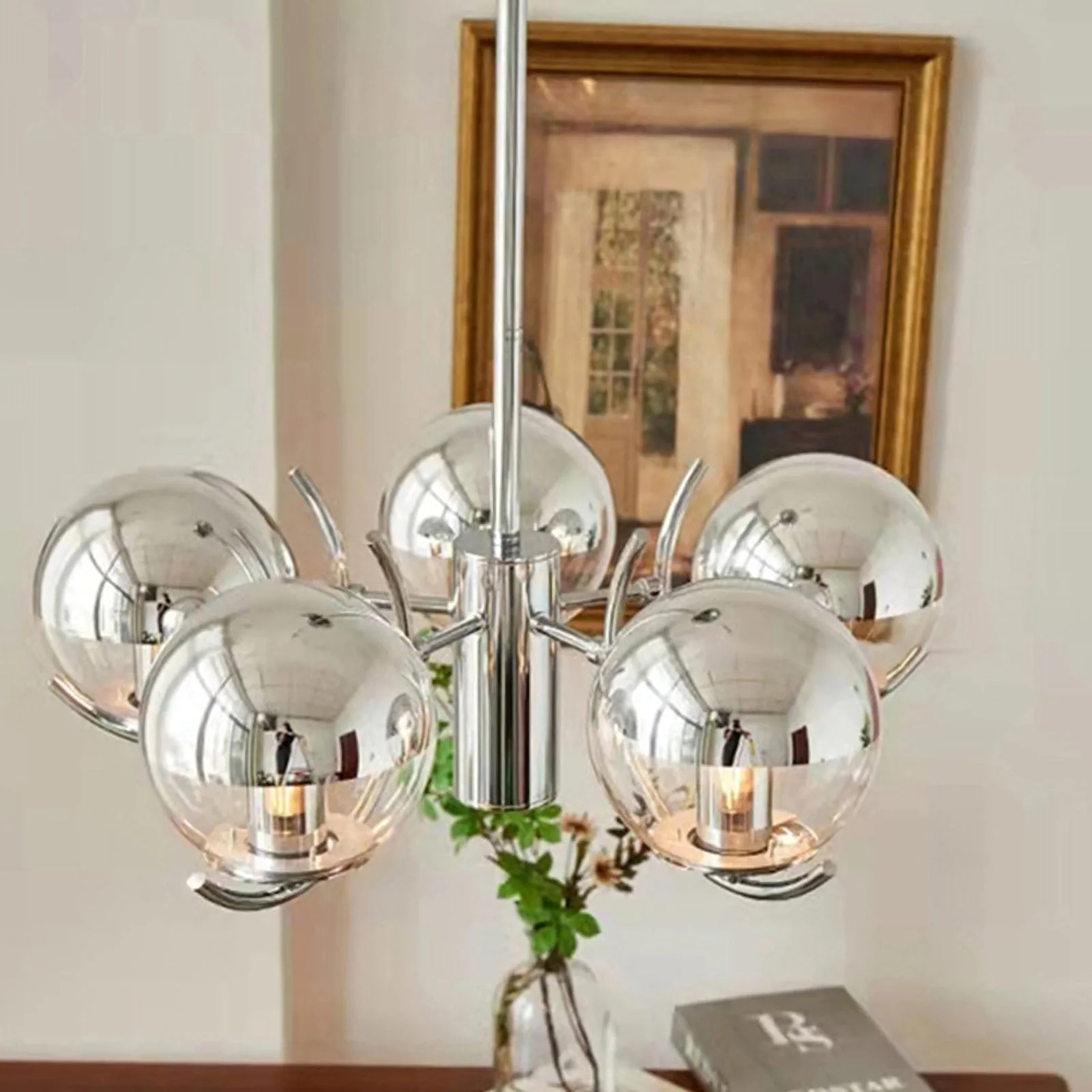 Space Ball Glass Chandelier - Image 12