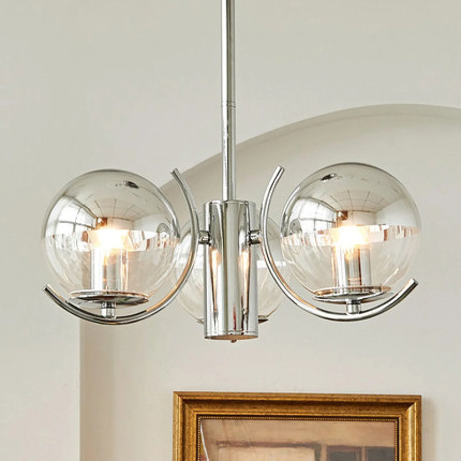 Space Ball Glass Chandelier - Image 14