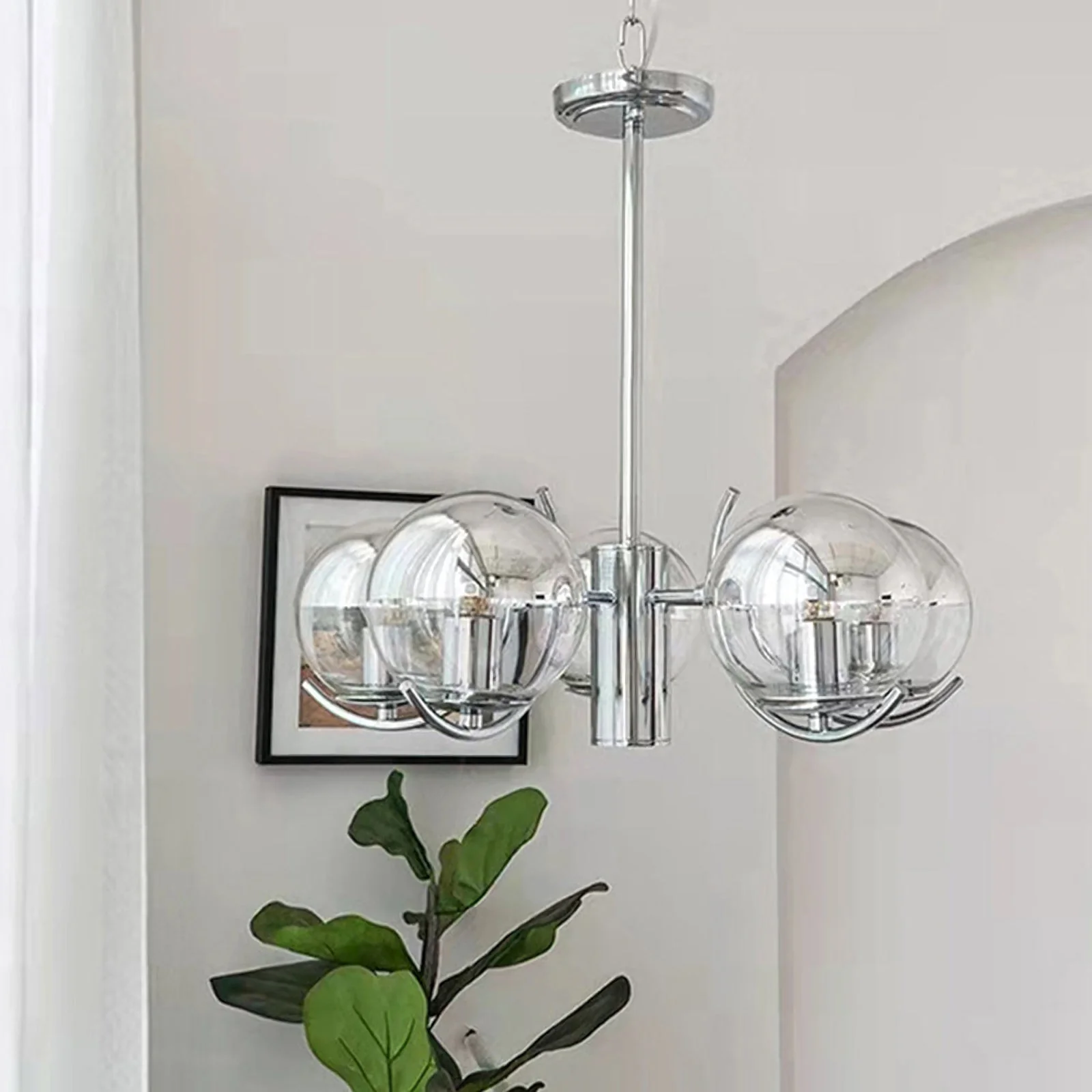 Space Ball Glass Chandelier - Image 15