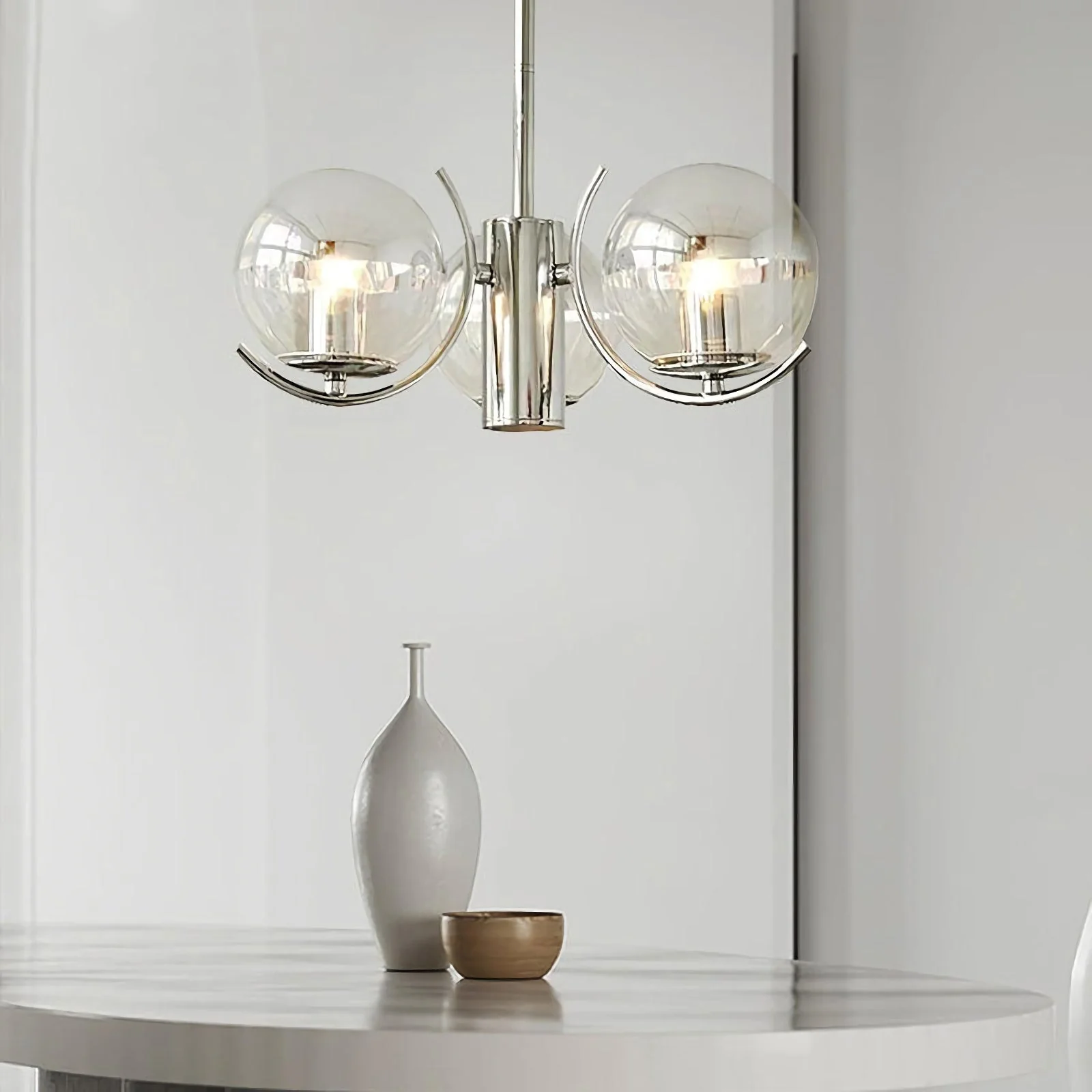 Space Ball Glass Chandelier - Image 4