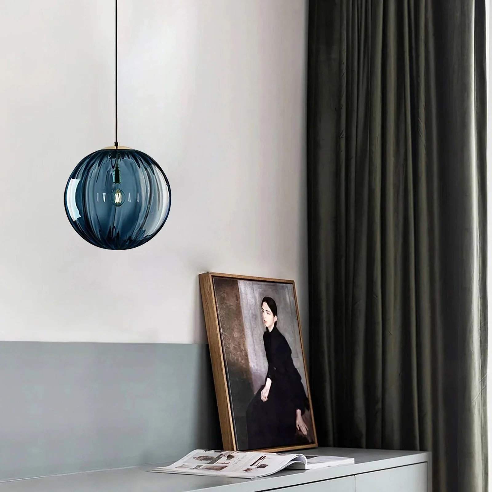 Spherical lampshade Pendant Light - Image 8