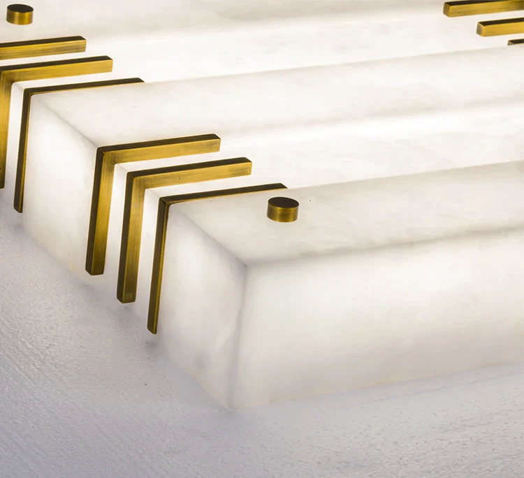 Square Alabaster Ceiling Lamps - Image 14