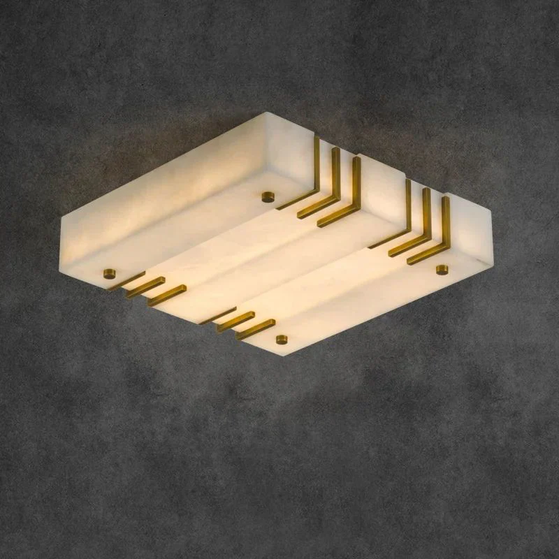 Square Alabaster Ceiling Lamps - Image 16