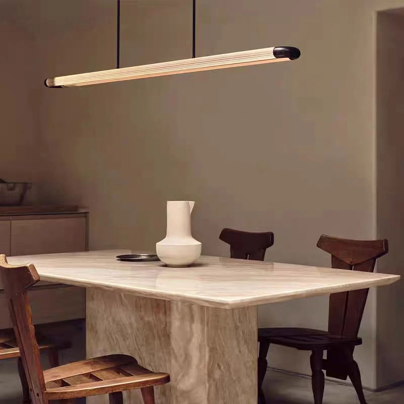 Stainless Steel Long Strip Pendant Light - Image 5