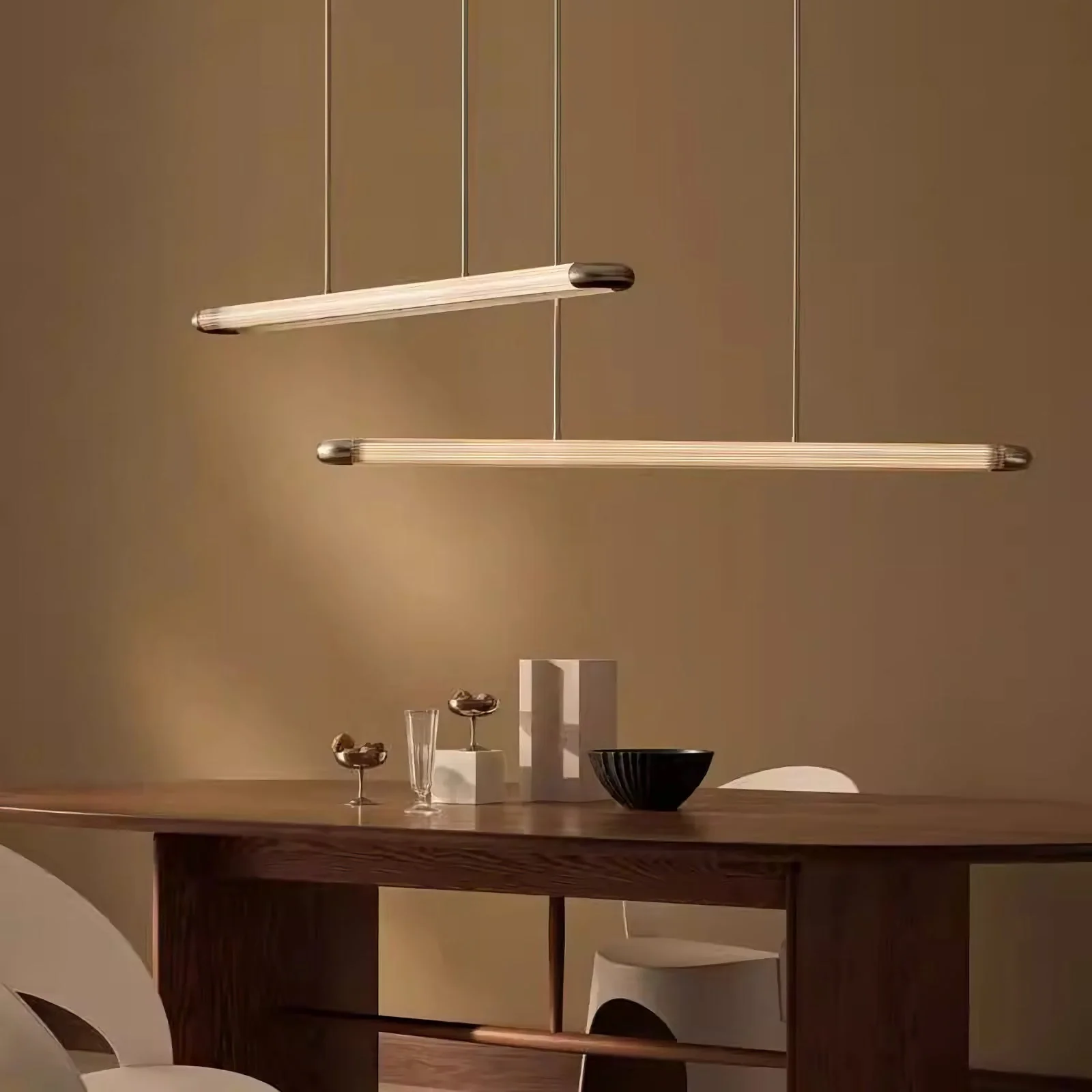 Stainless Steel Long Strip Pendant Light - Image 8