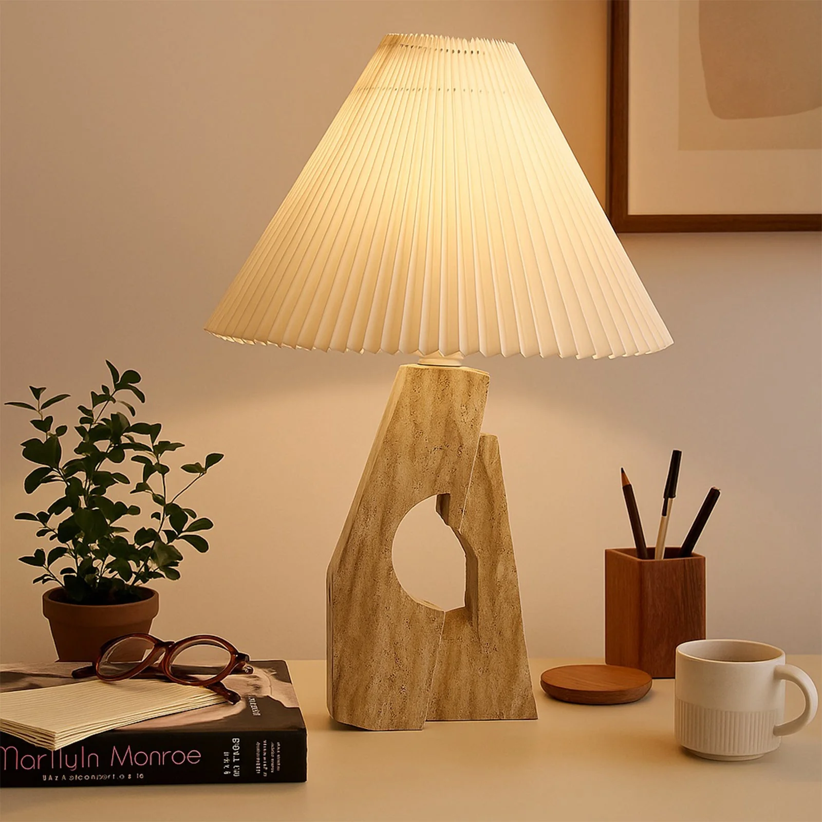 Stone Pillar Table Lamp - Image 3