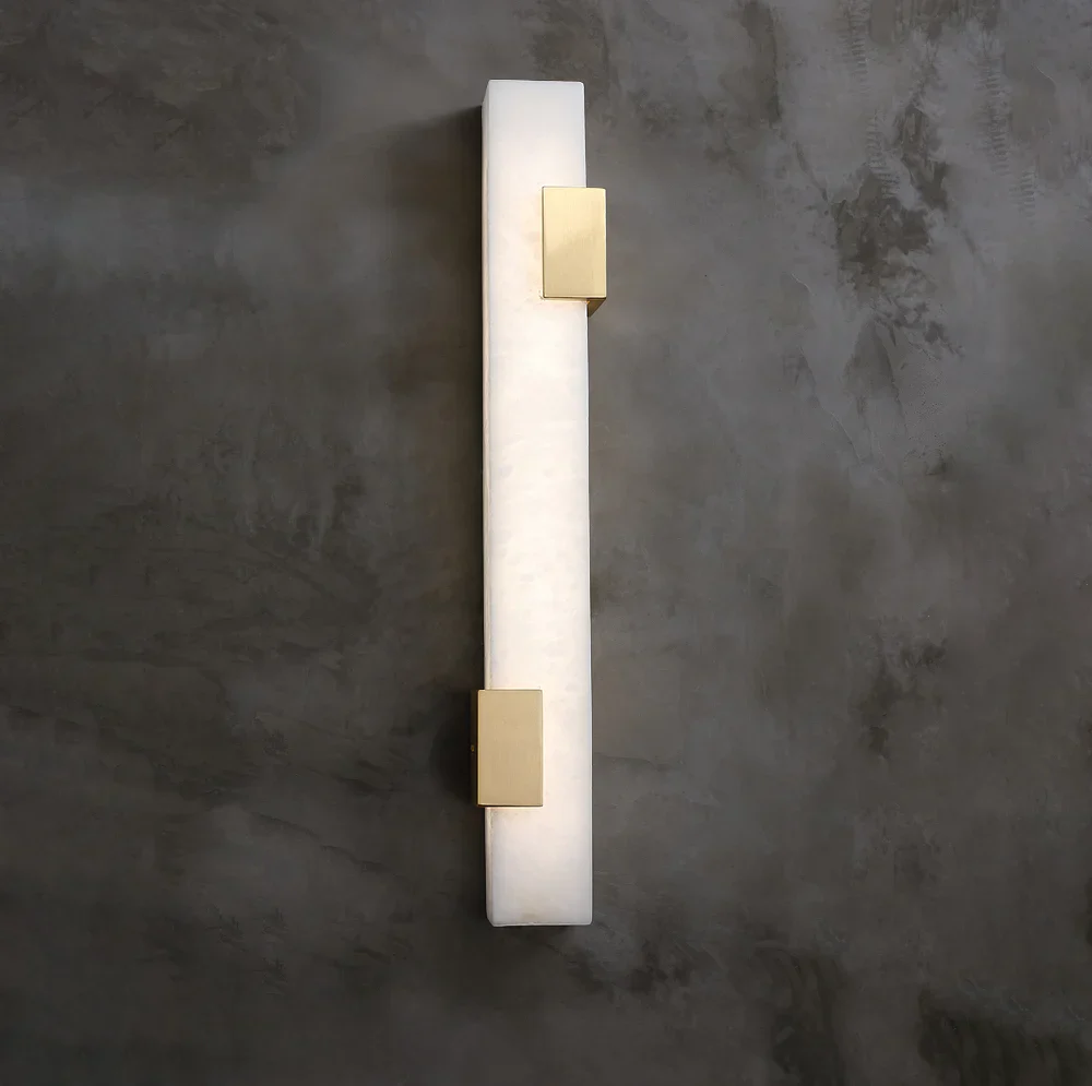 Strip Copper Alabaster Wall Lamp - Image 11