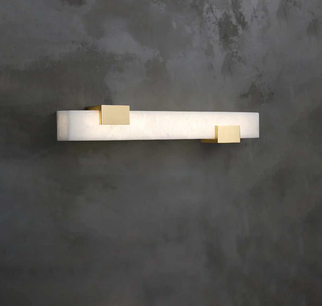 Strip Copper Alabaster Wall Lamp - Image 13