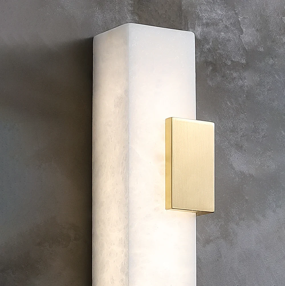 Strip Copper Alabaster Wall Lamp - Image 15