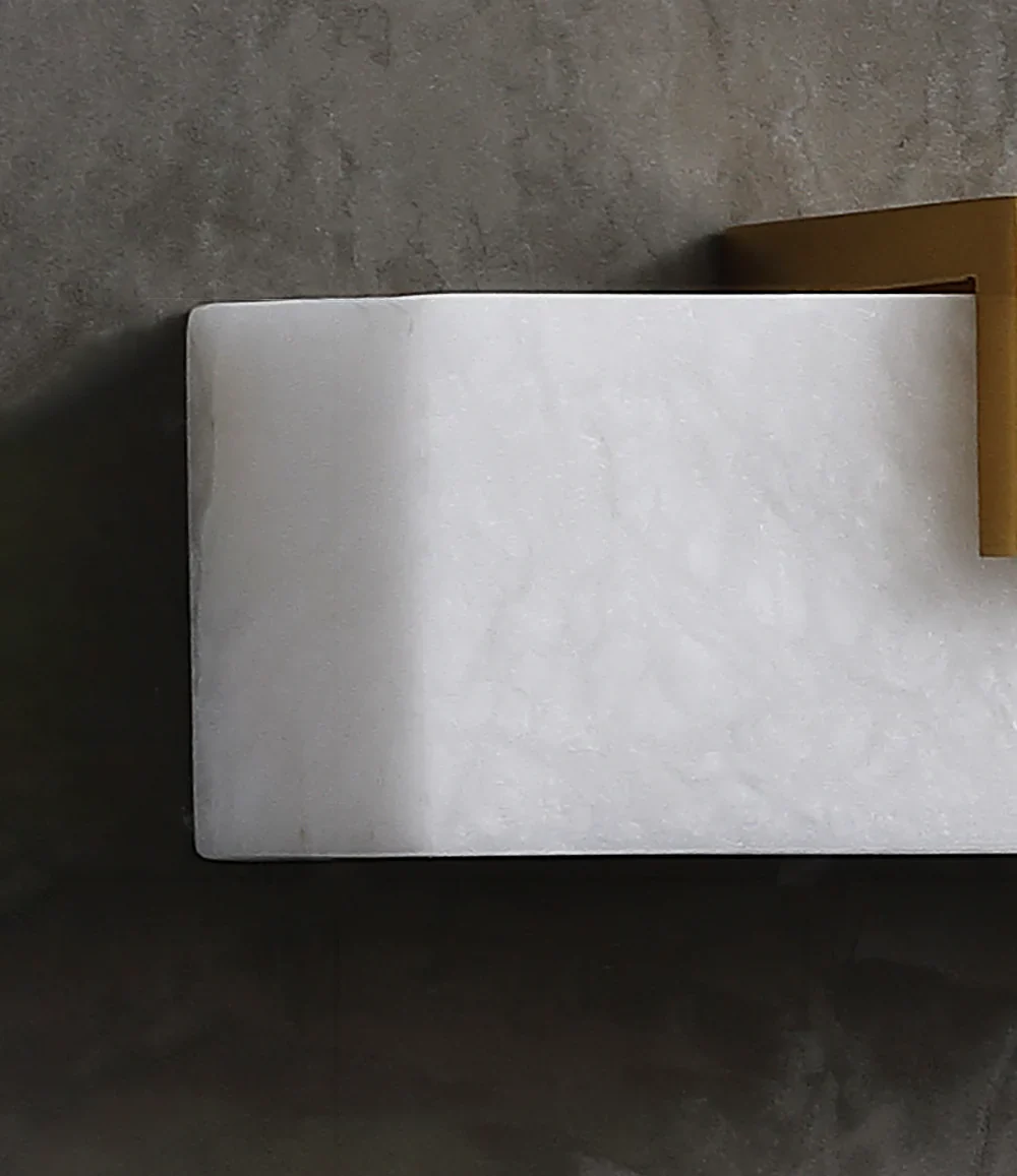 Strip Copper Alabaster Wall Lamp - Image 17