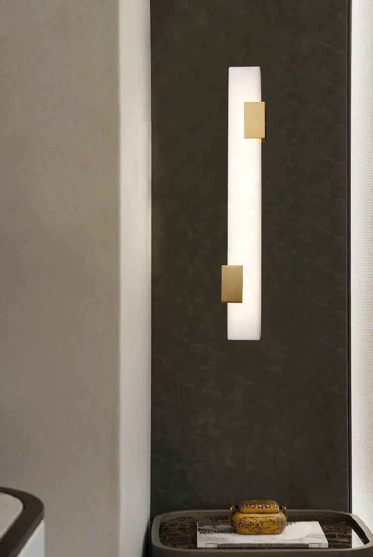 Strip Copper Alabaster Wall Lamp - Image 4