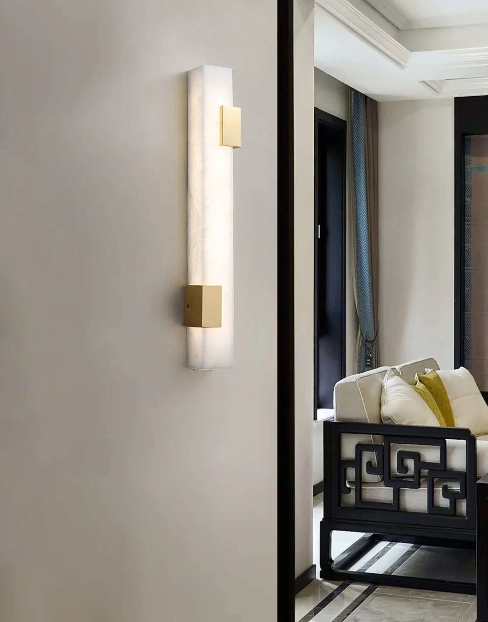 Strip Copper Alabaster Wall Lamp - Image 5