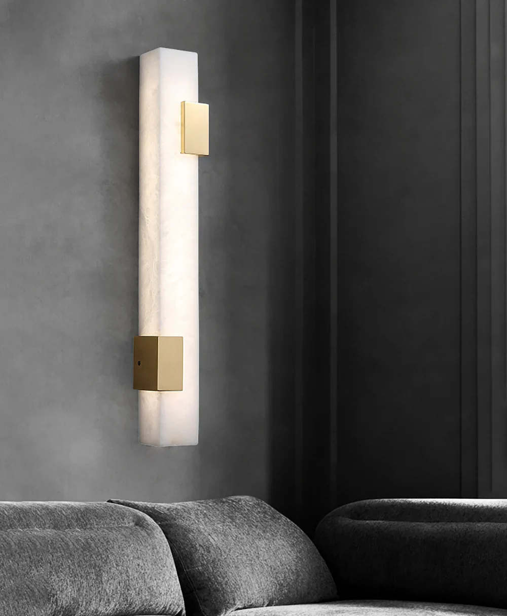 Strip Copper Alabaster Wall Lamp - Image 6