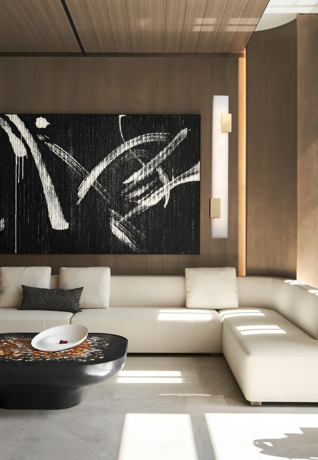 Strip Copper Alabaster Wall Lamp - Image 7