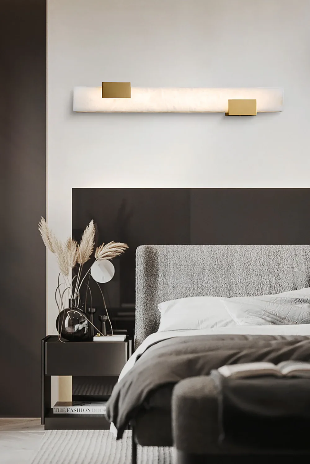 Strip Copper Alabaster Wall Lamp - Image 9