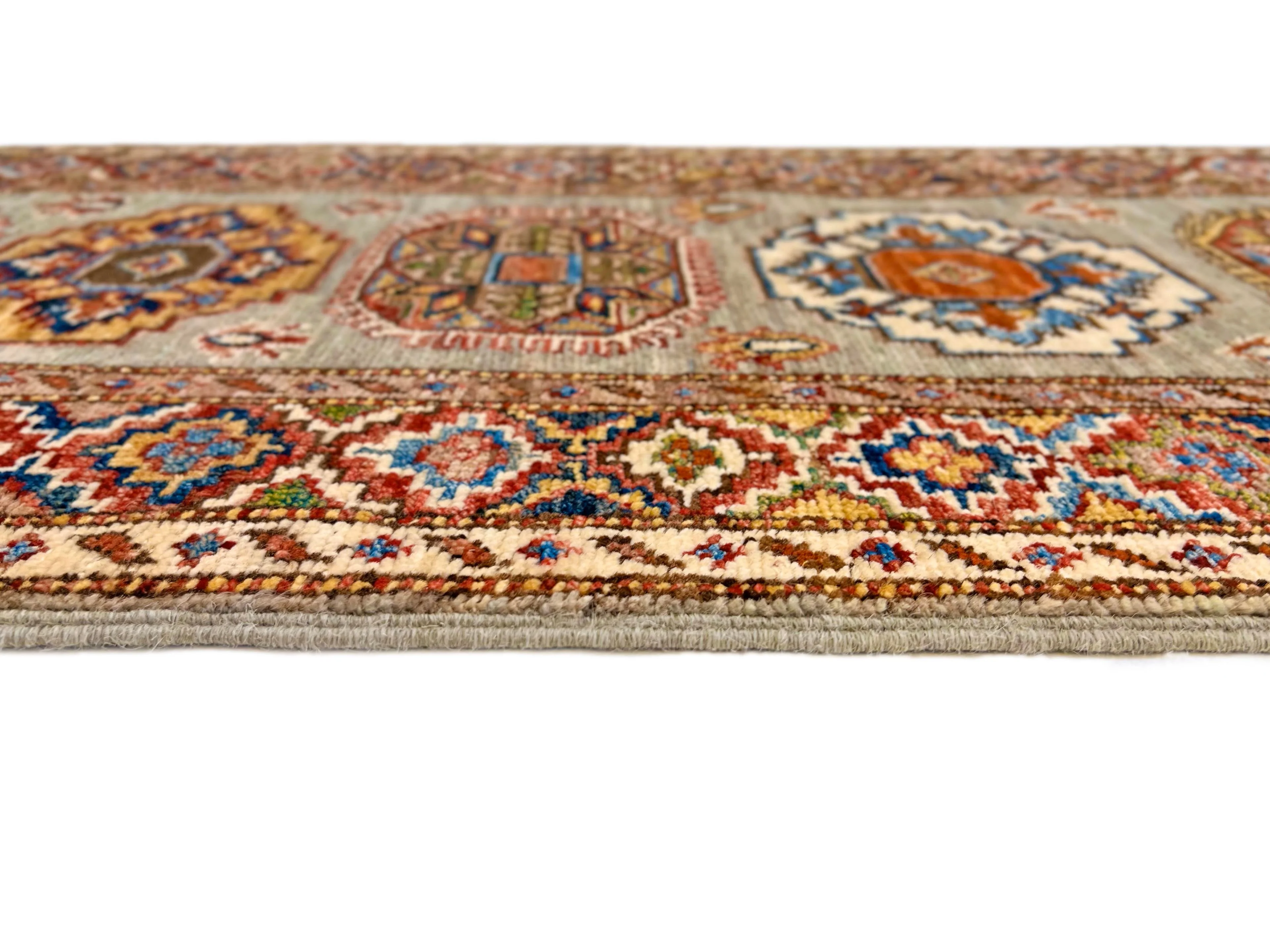 Super Kazak (1'11"x5'08") sand/multicolor - Image 5