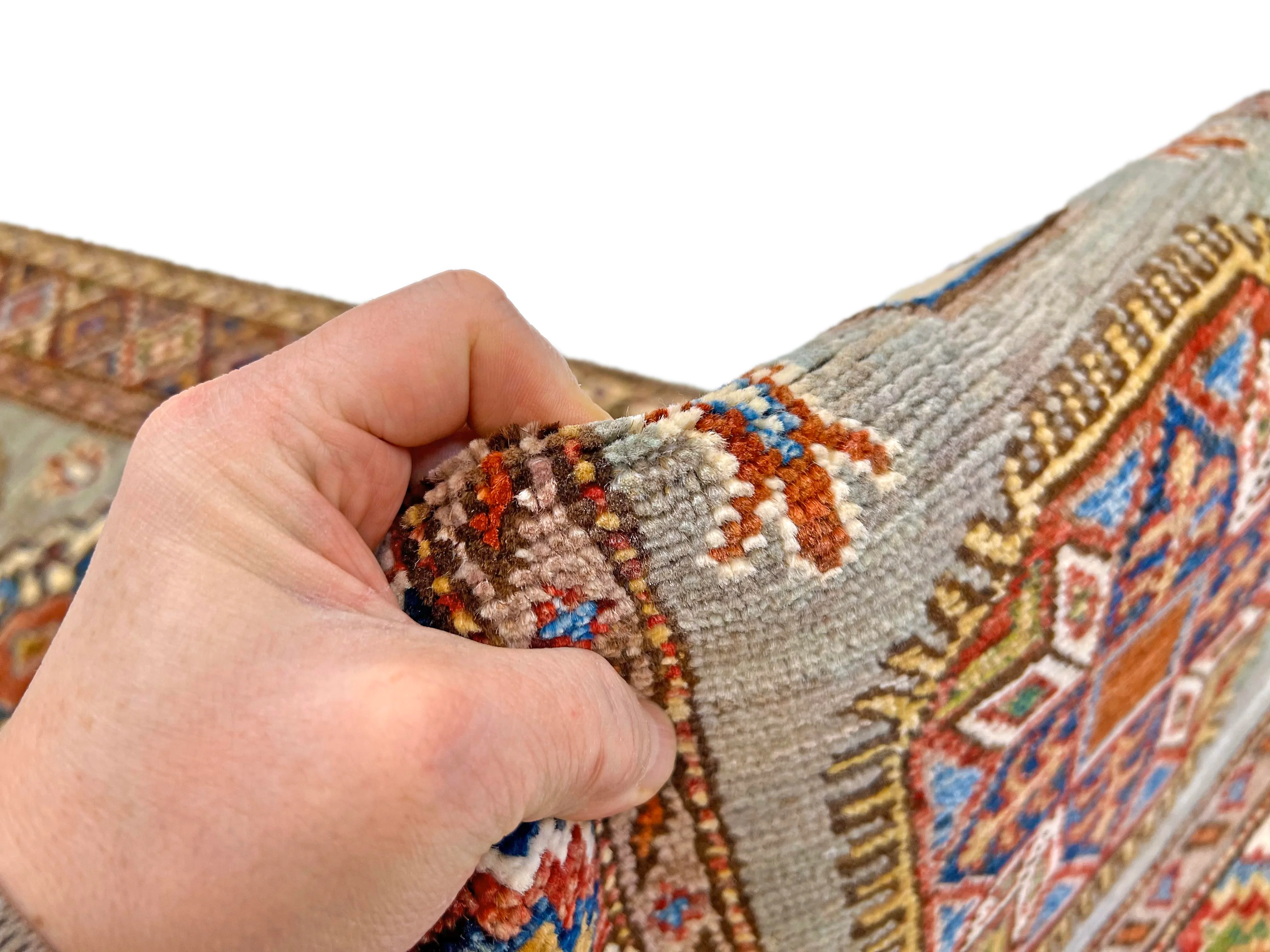 Super Kazak (1'11"x5'08") sand/multicolor - Image 7