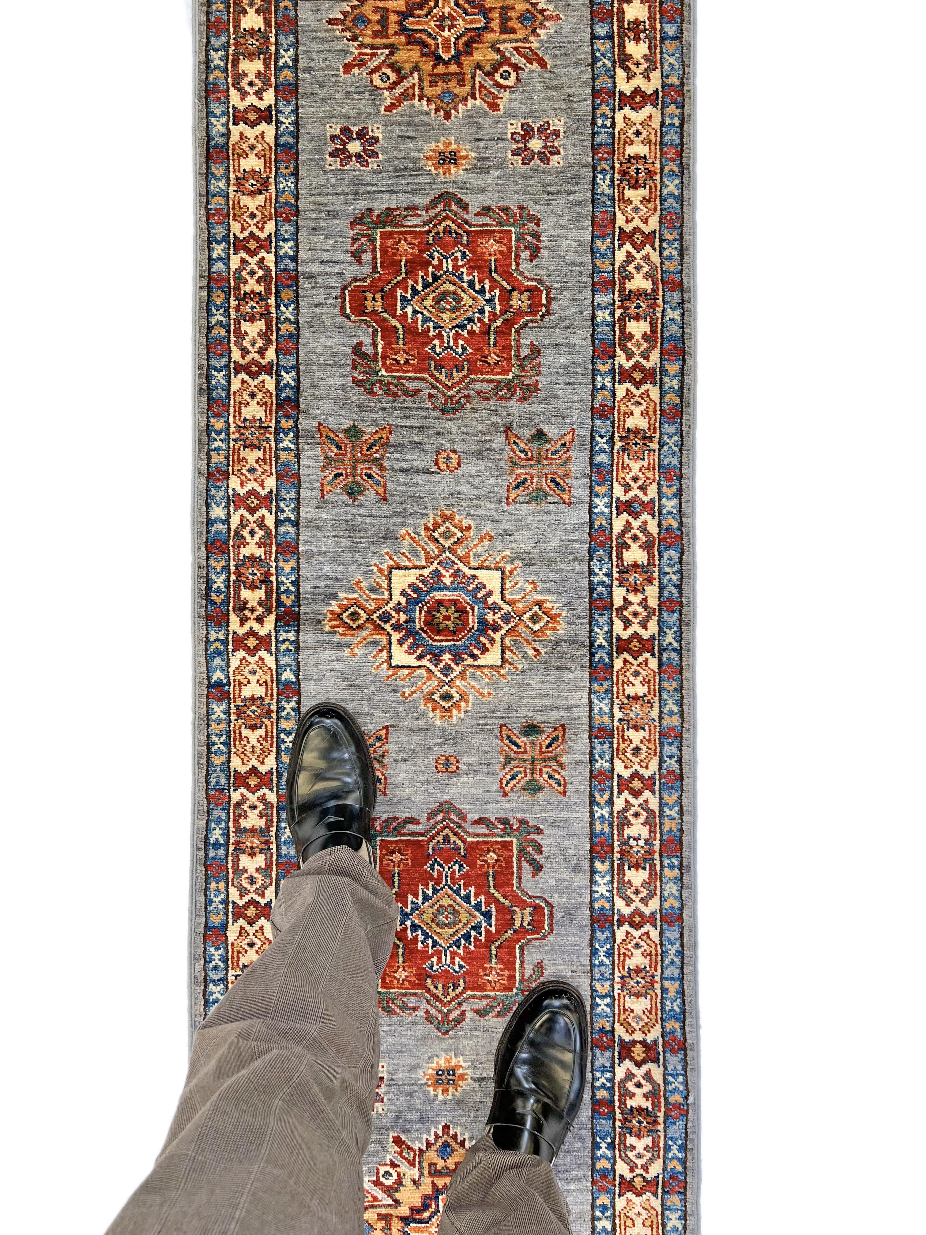 Super Kazak (1'11"x6'02") gray/multicolor - Image 10