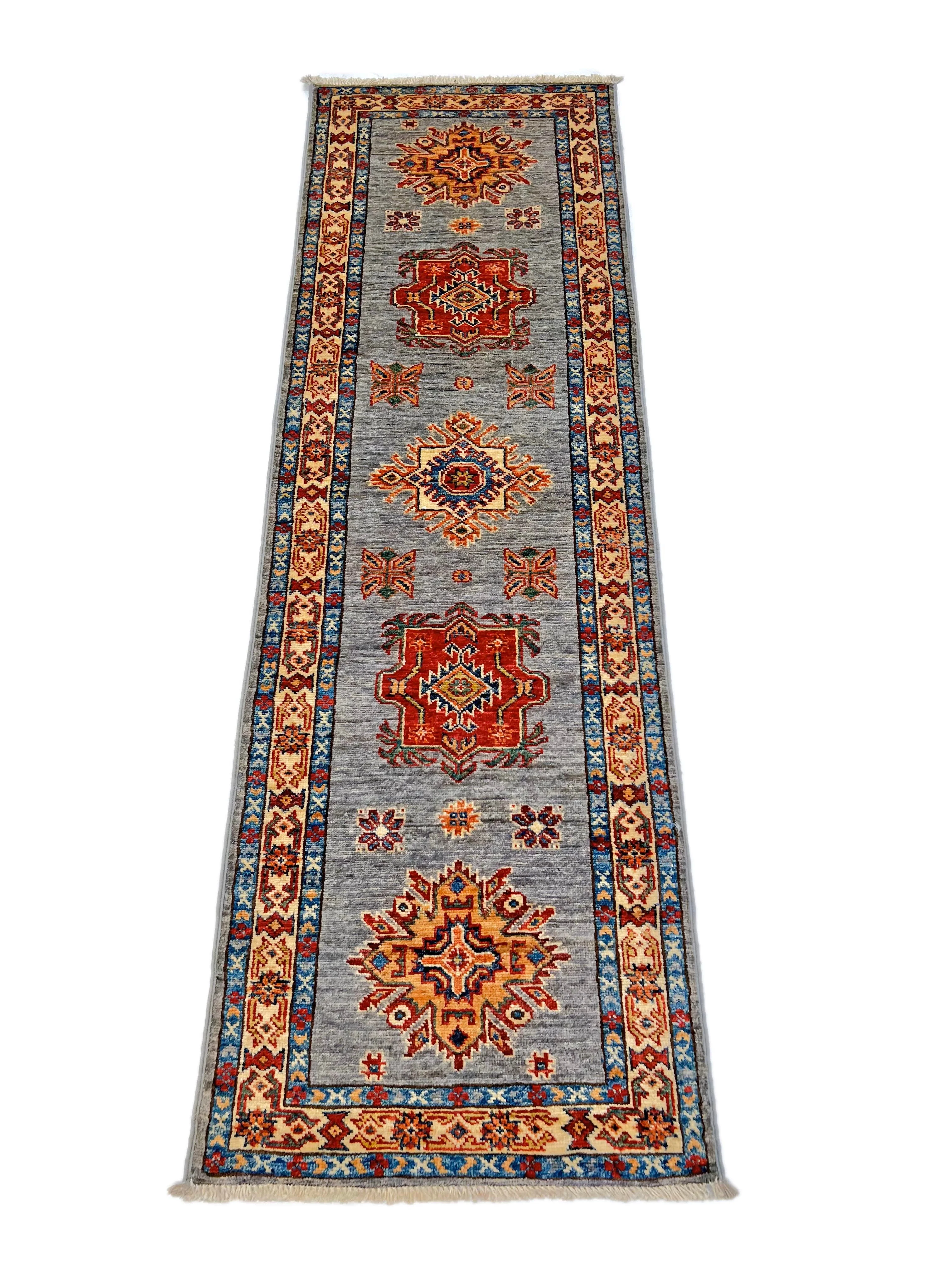 Super Kazak (1'11"x6'02") gray/multicolor - Image 2