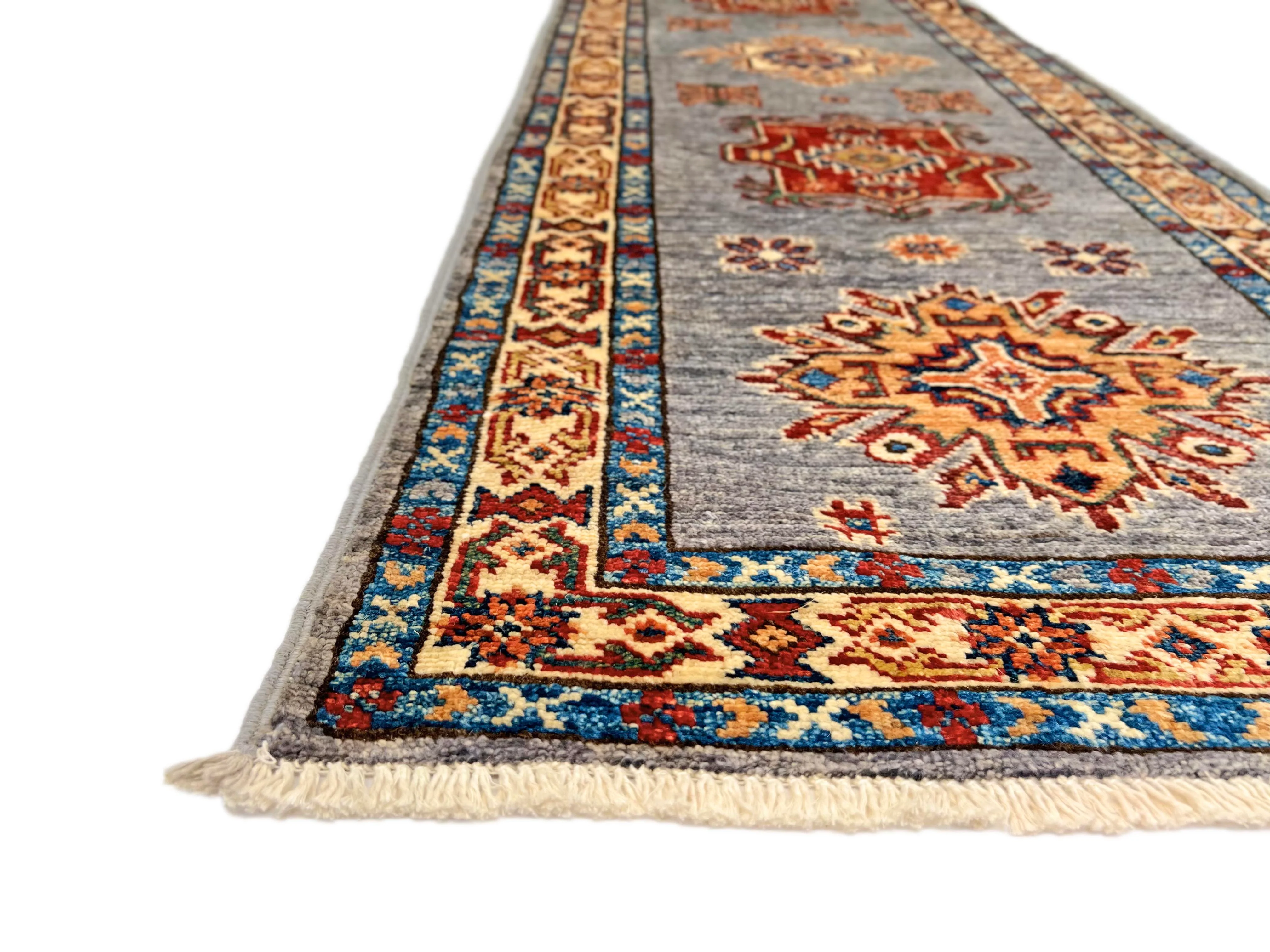 Super Kazak (1'11"x6'02") gray/multicolor - Image 5