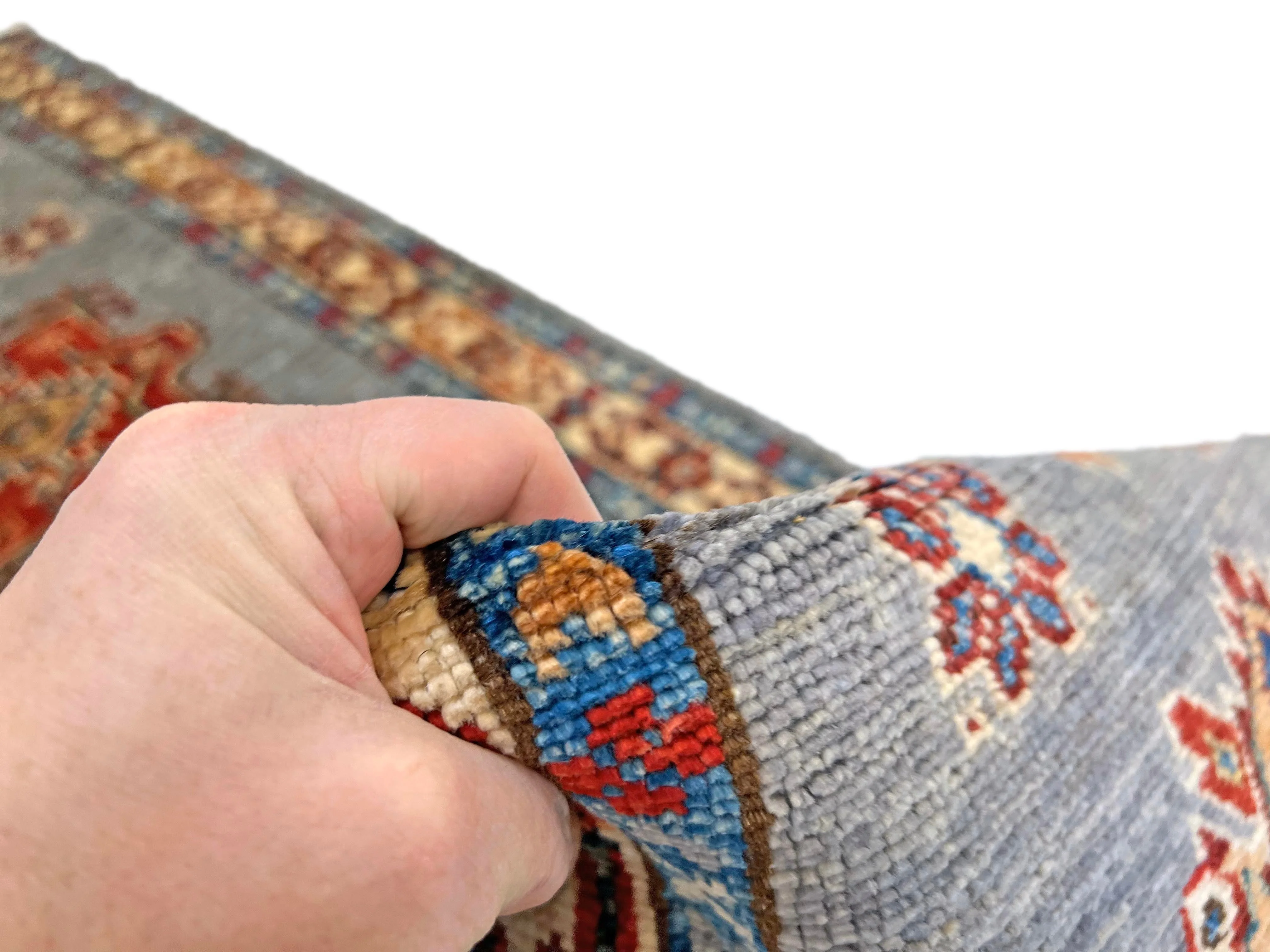 Super Kazak (1'11"x6'02") gray/multicolor - Image 8