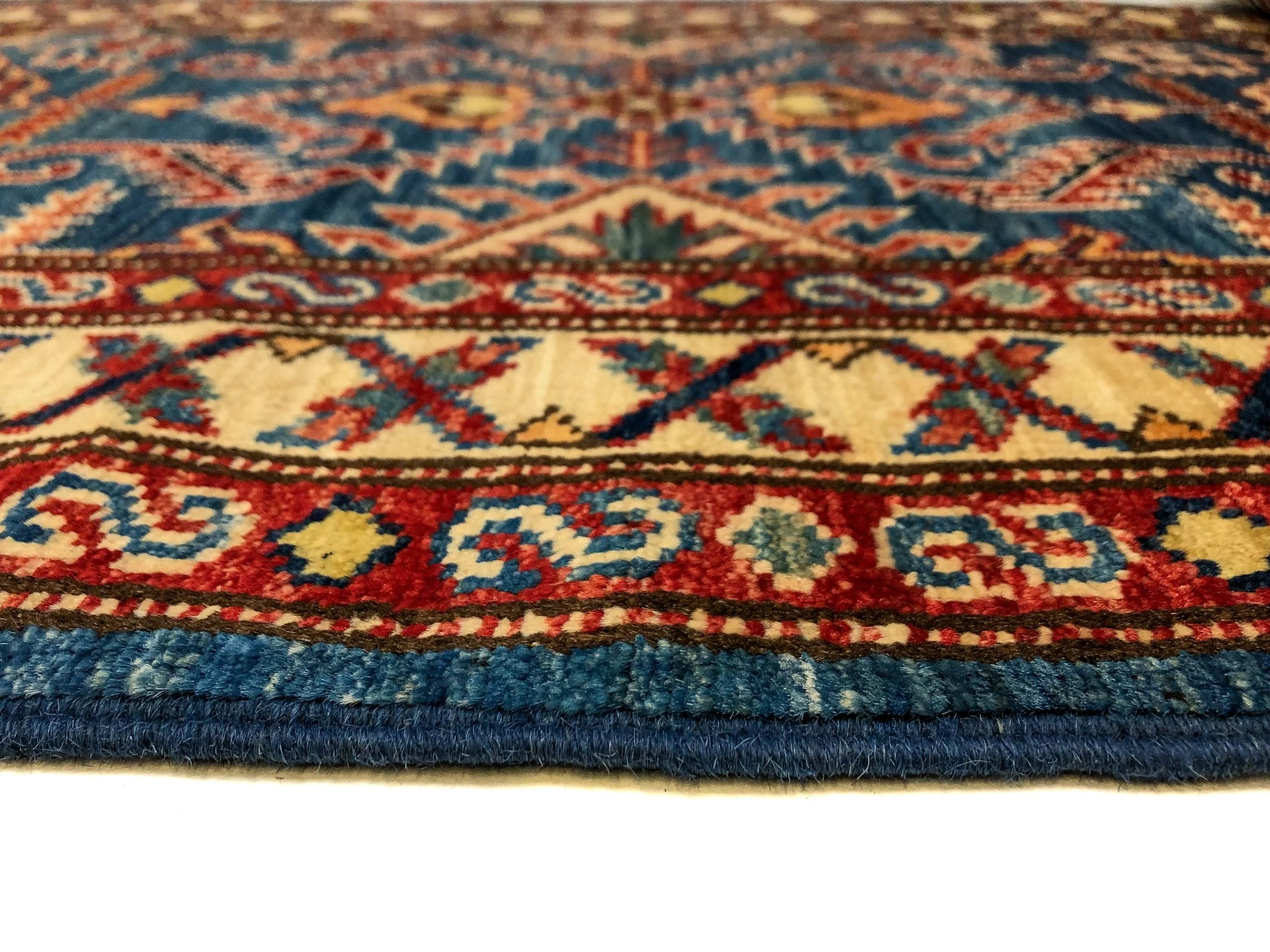 Super Kazak (17' Runner) blue/ivory - Image 6
