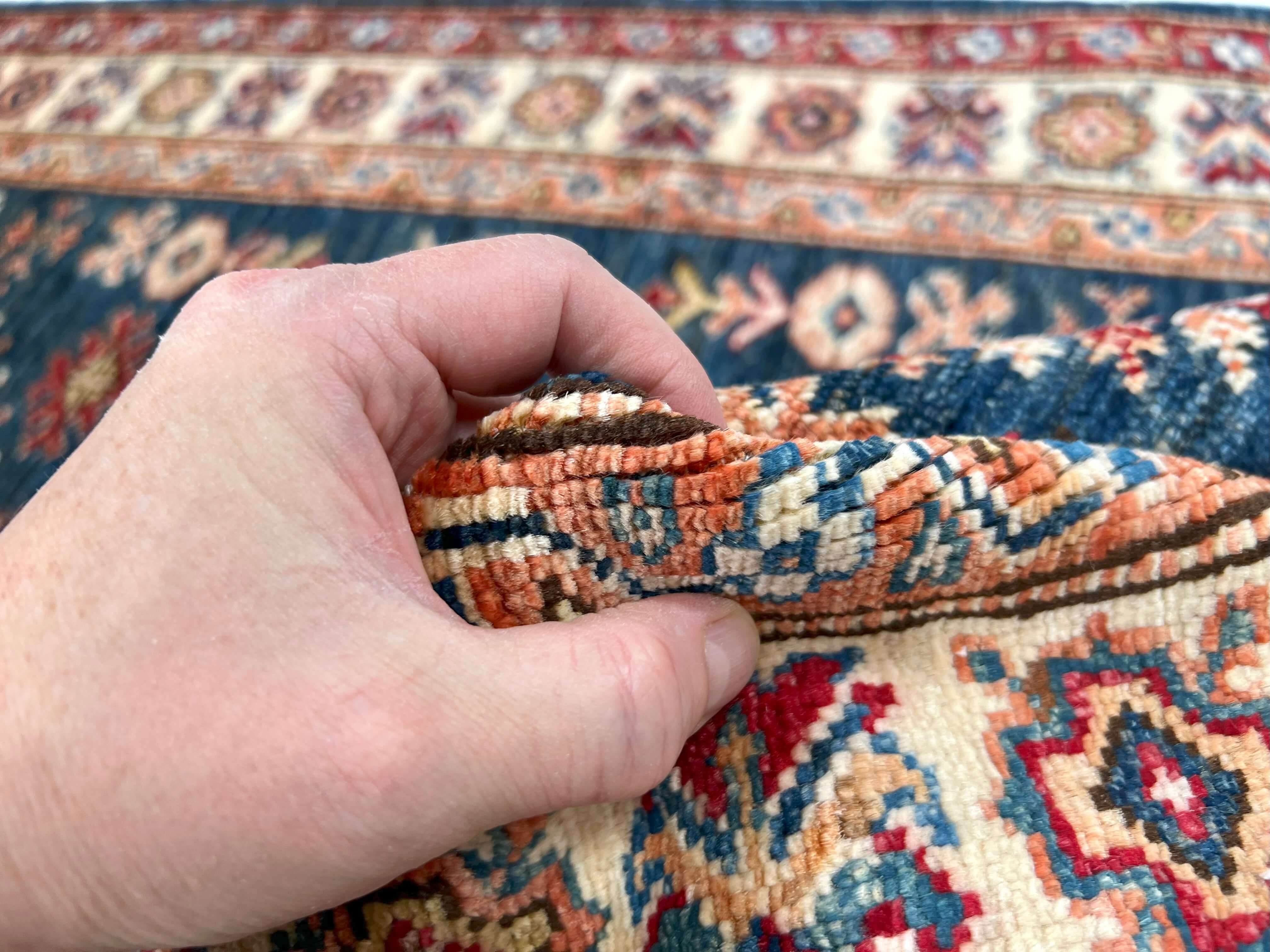Super Kazak (2'08"x3'10") blue/ivory - Image 4