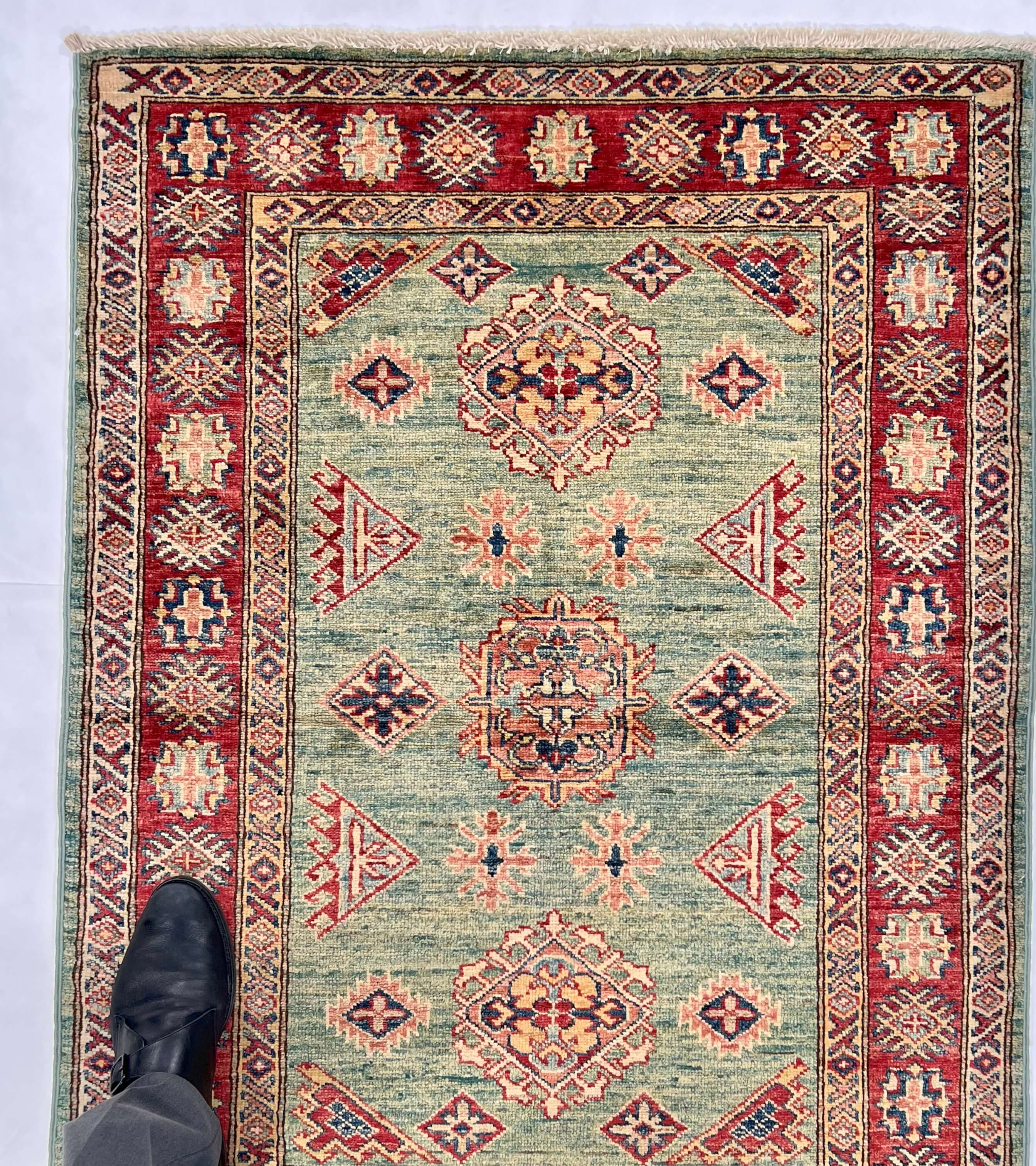 Super Kazak (3'00"x4'00") green/red - Image 6