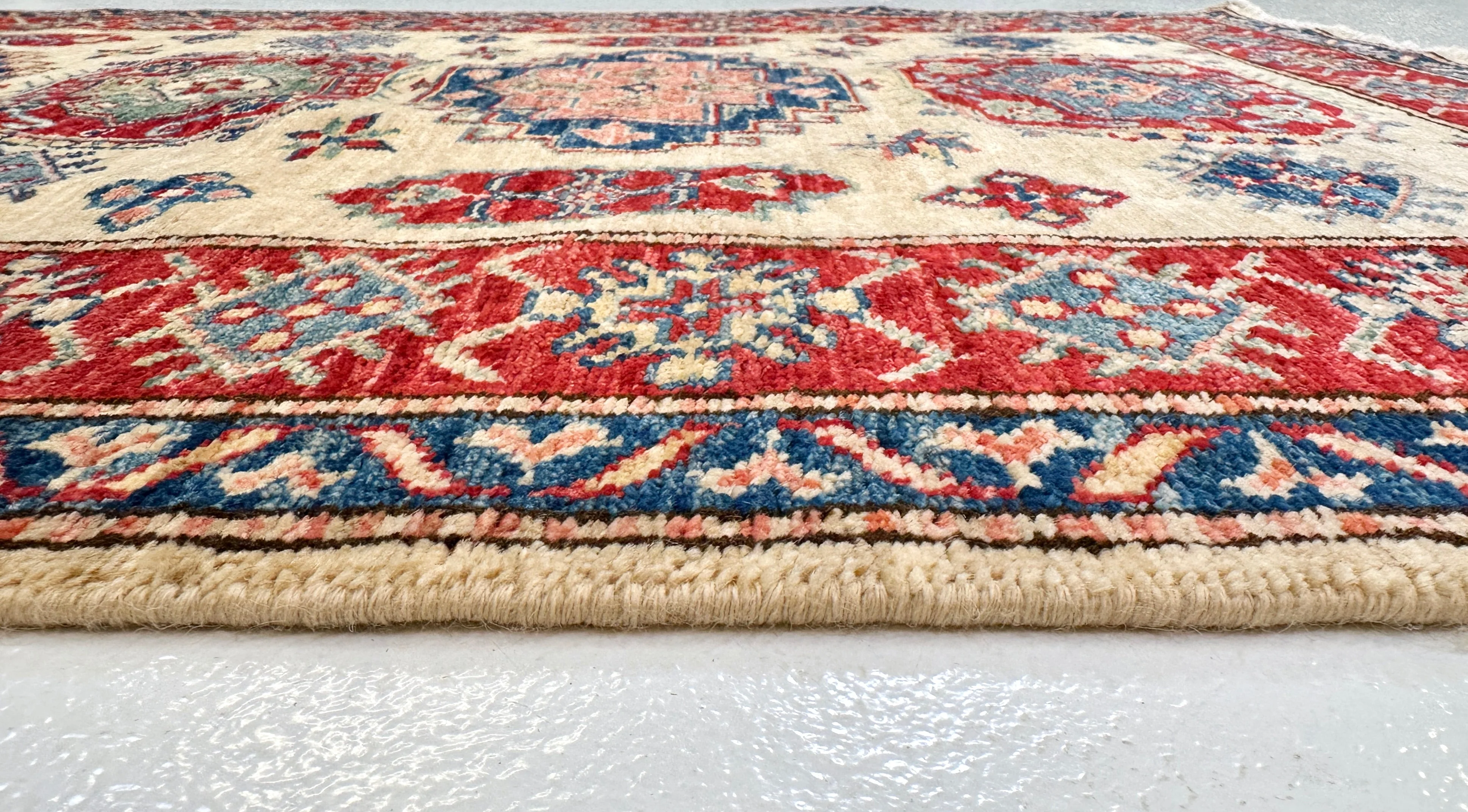 Super Kazak (3'01"x5'00") ivory/red - Image 7