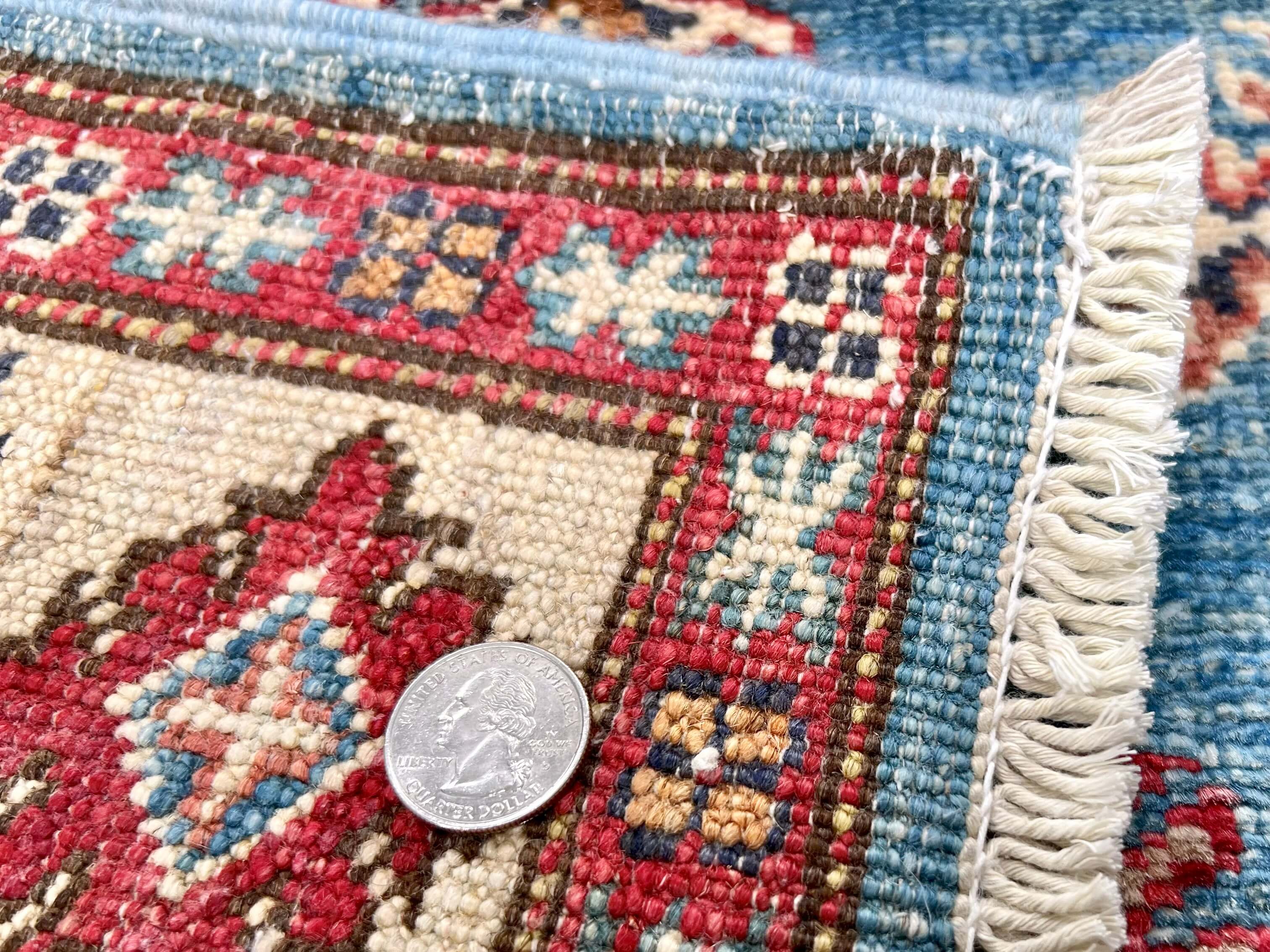 Super Kazak (3'07"x5'03") denim blue/ivory - Image 5