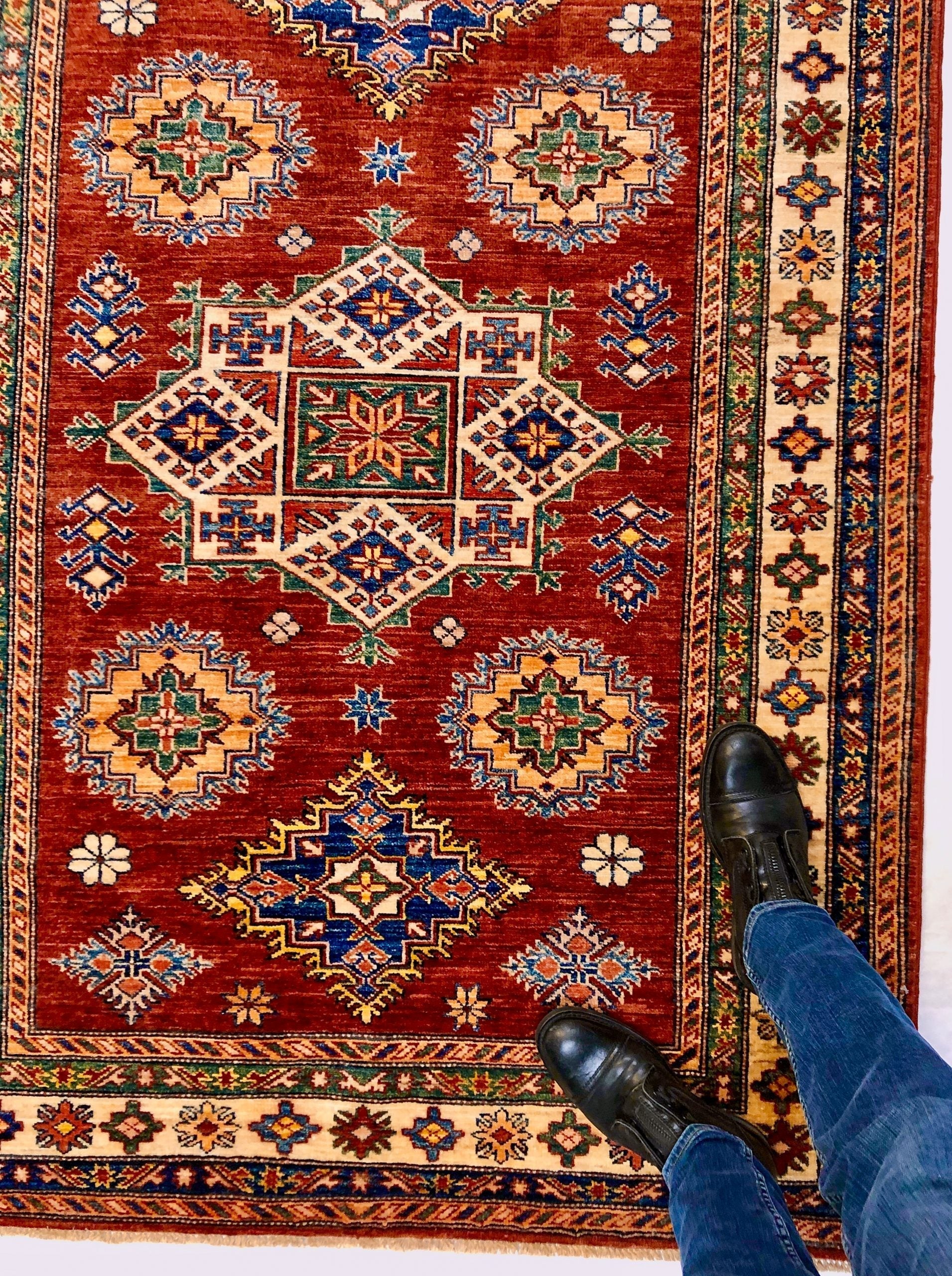 Super Kazak (4x6) red/ivory - Image 9