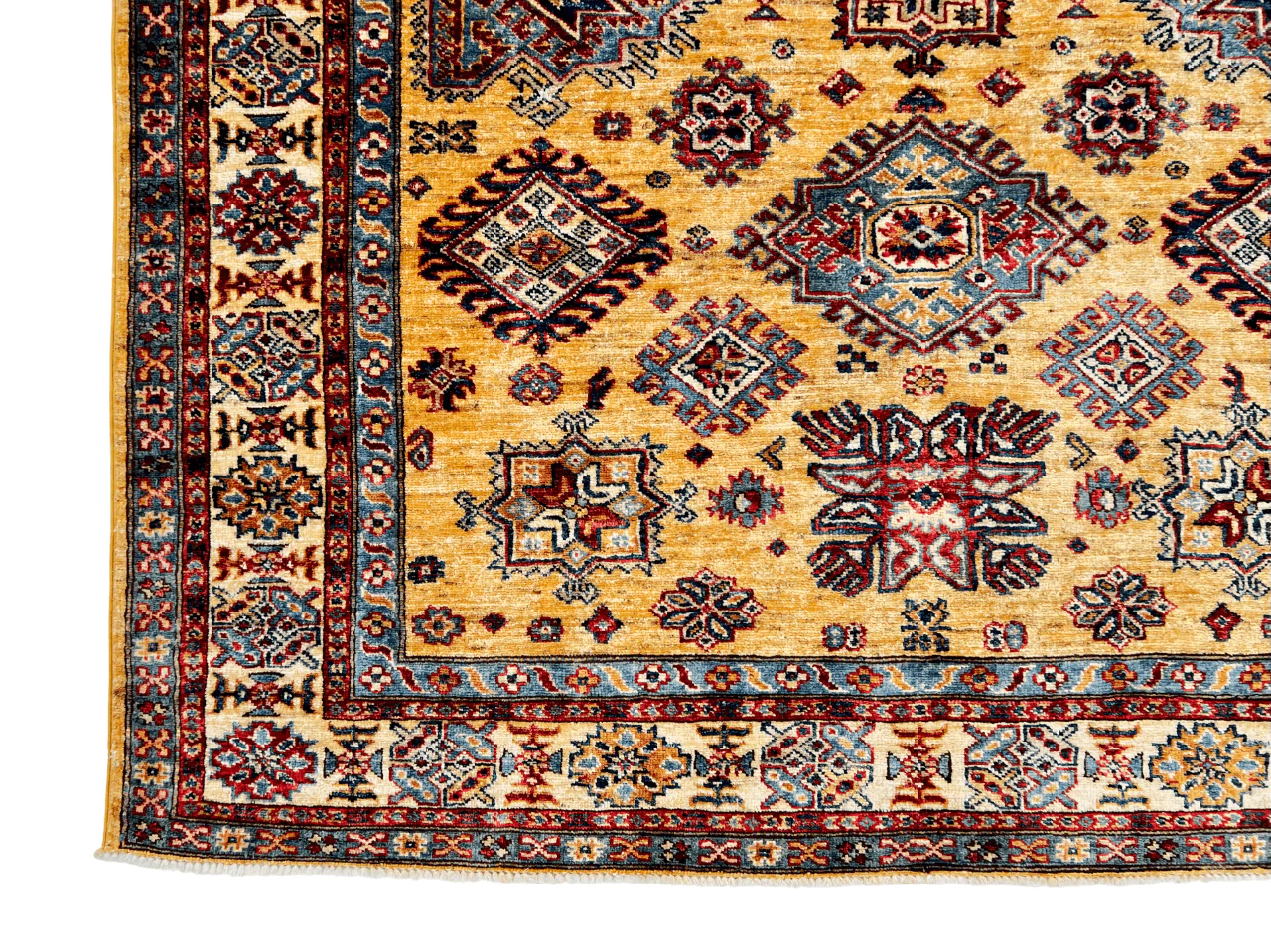 Super Kazak (5'08"x7'11") gold/ivory - Image 2