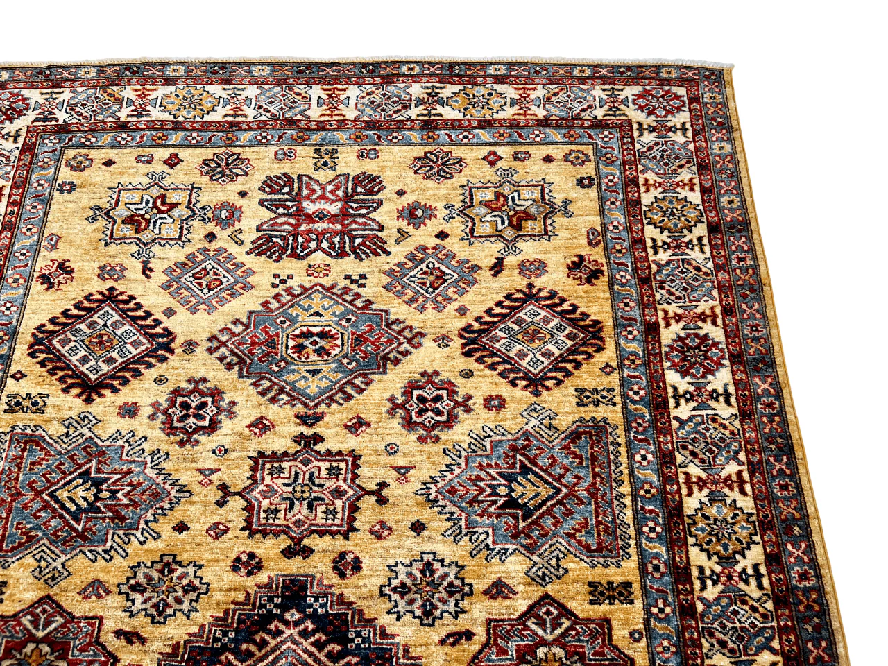 Super Kazak (5'08"x7'11") gold/ivory - Image 9
