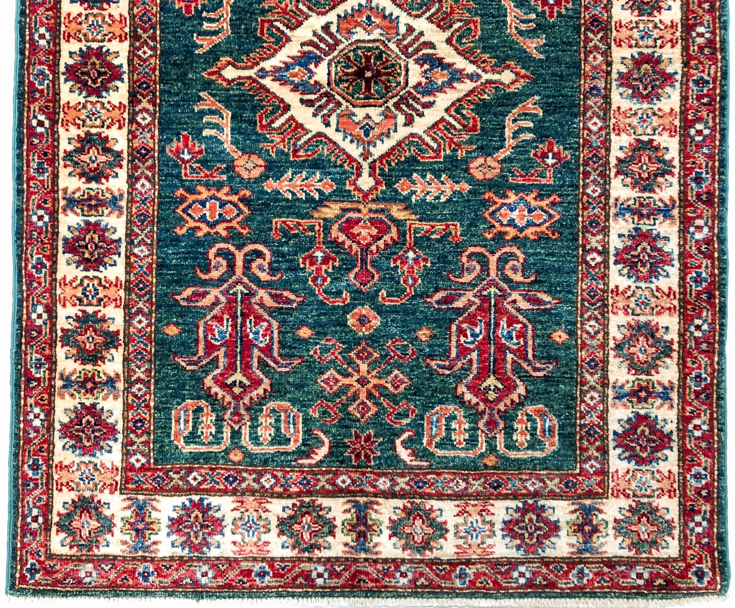 Super Kazak grn/ivory 3x5 - Image 2