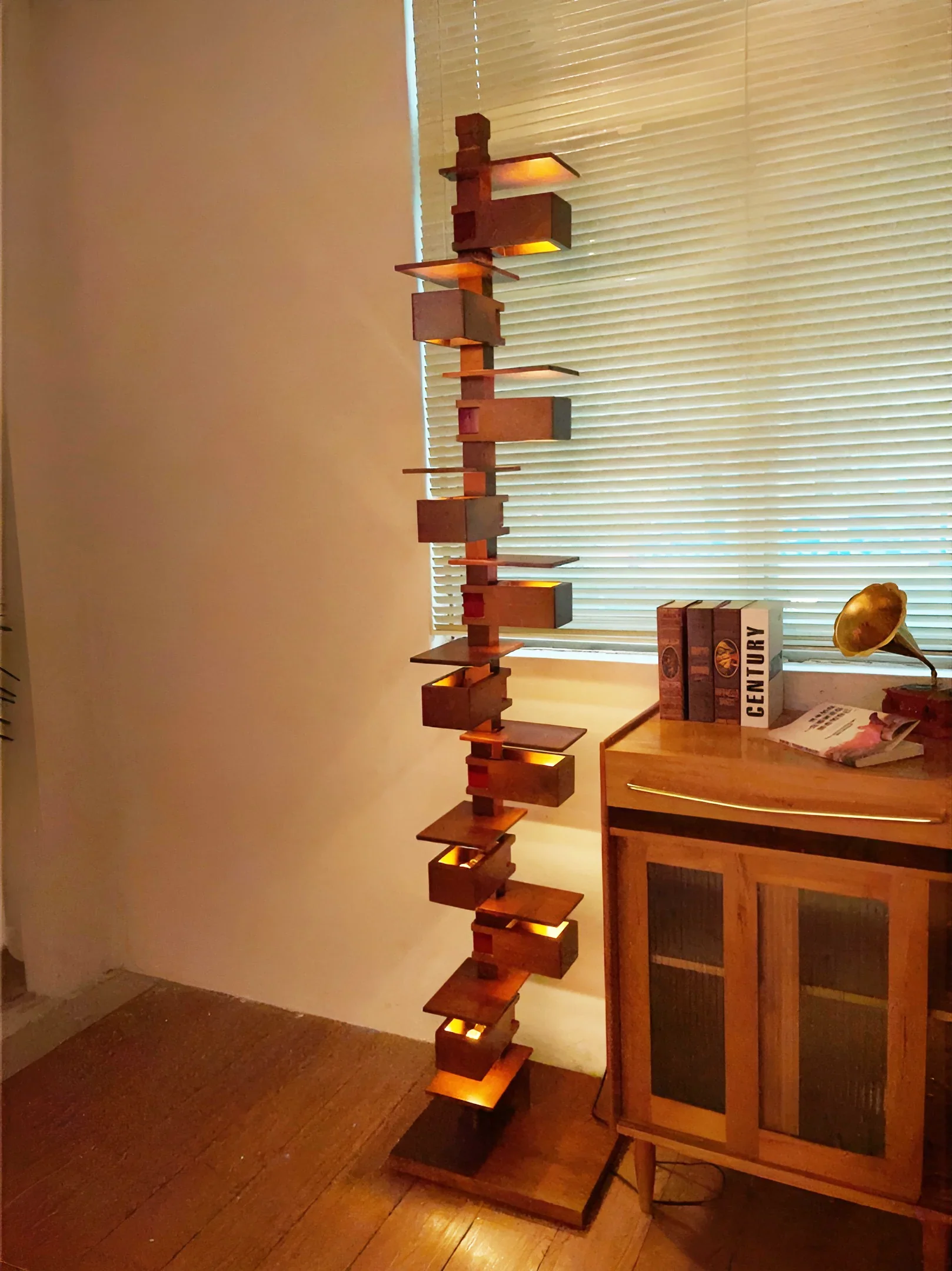 Taliesin Wood Stacked Floor Lamp - Image 15
