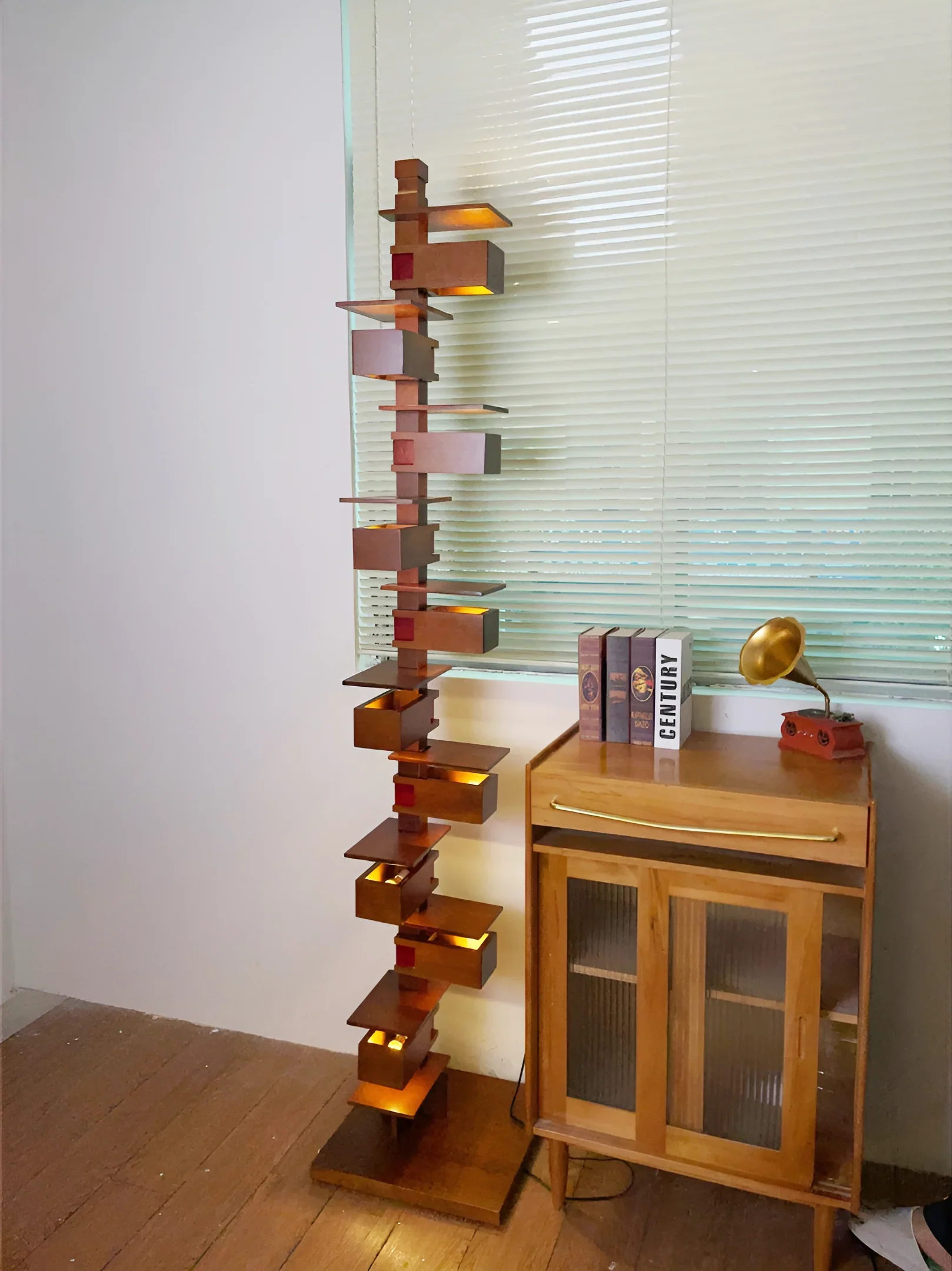 Taliesin Wood Stacked Floor Lamp - Image 18