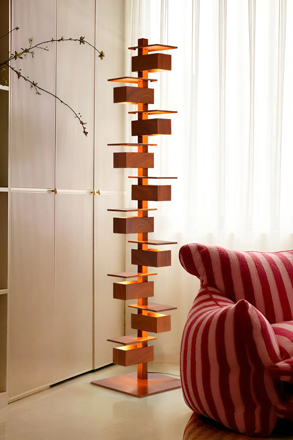 Taliesin Wood Stacked Floor Lamp - Image 7