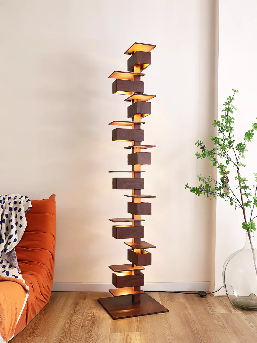 Taliesin Wood Stacked Floor Lamp - Image 9